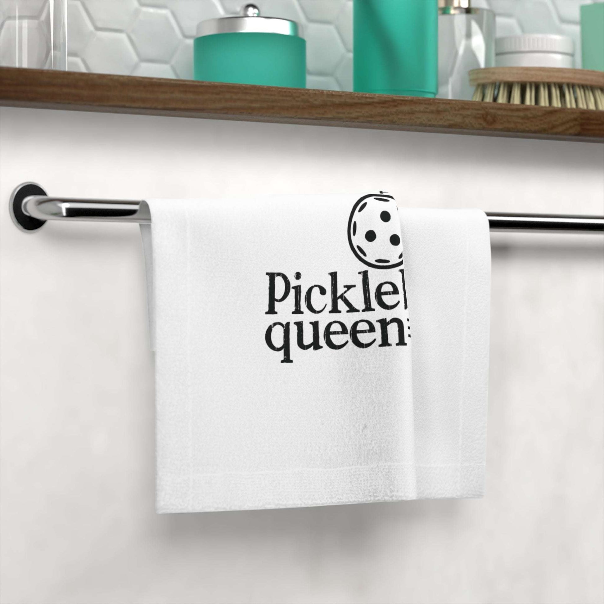 Funny Pickleball Face Towel - Pickleball Queen