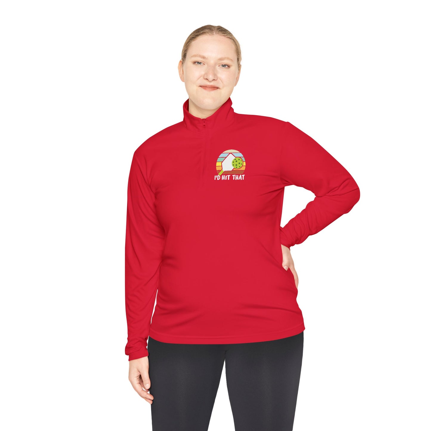 Women's Quirky Pickleball Pullover - I'd Hit That
