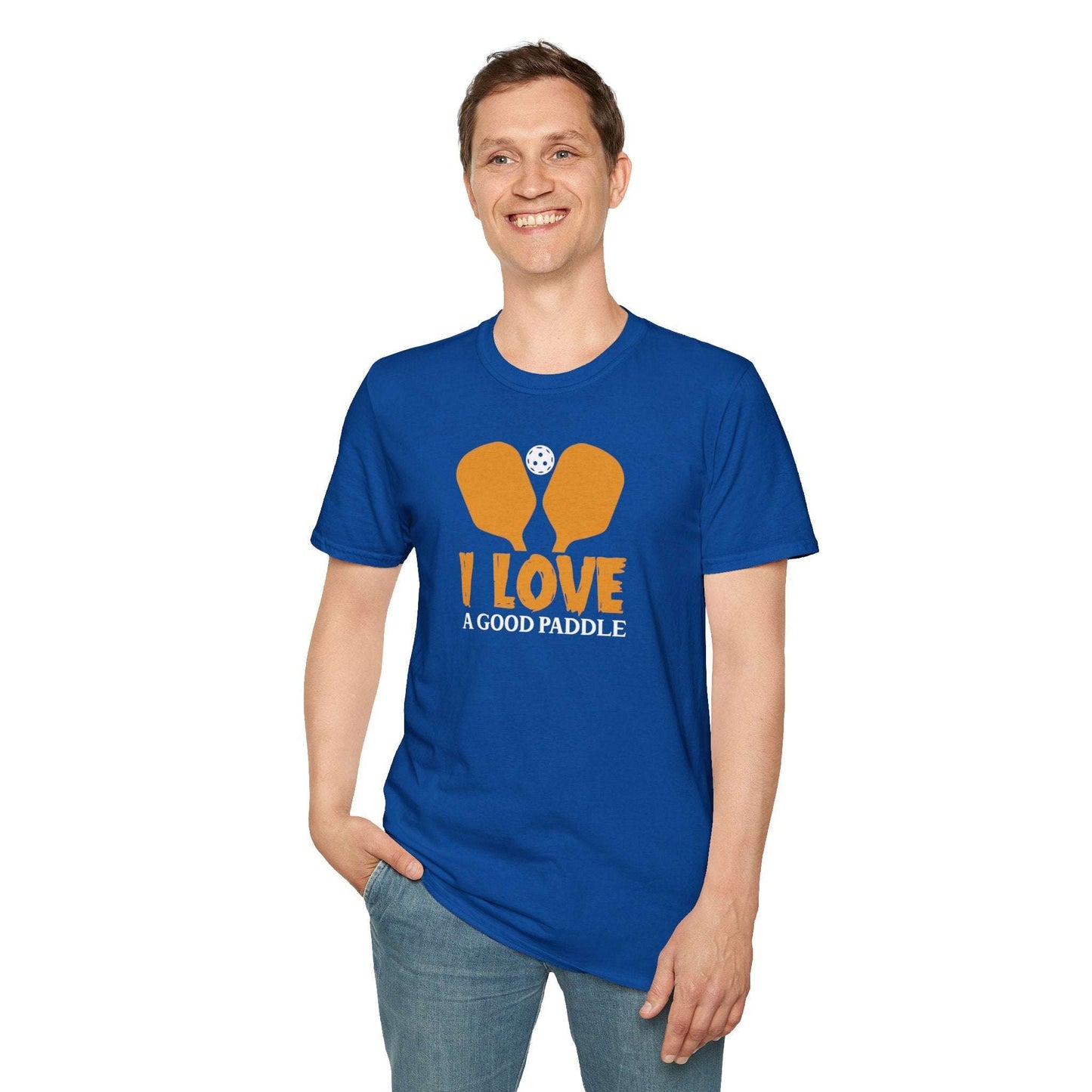 Men's Playful Pickleball T-shirt - I Love a Good Paddle