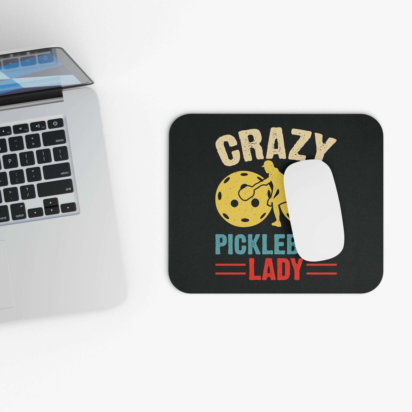 Pickleball Funny Mouse pad - Crazy Pickleball Lady