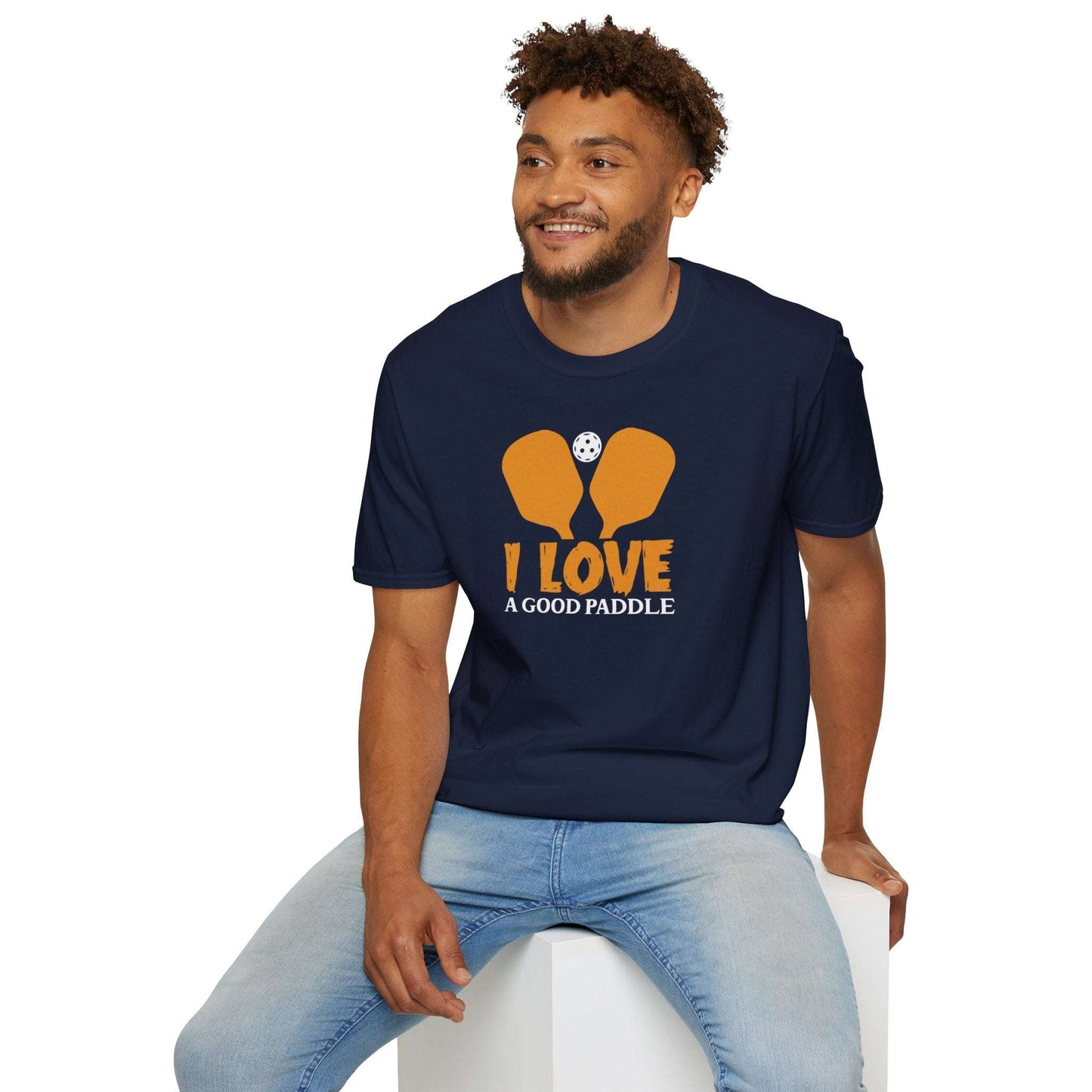 Men's Playful Pickleball T-shirt - I Love a Good Paddle