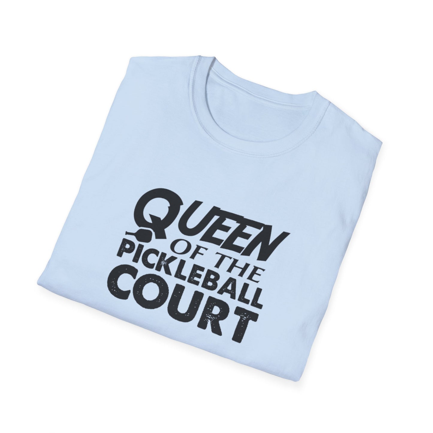 Women's Charming Pickleball T-shirt - Queen of the Pickleball Court