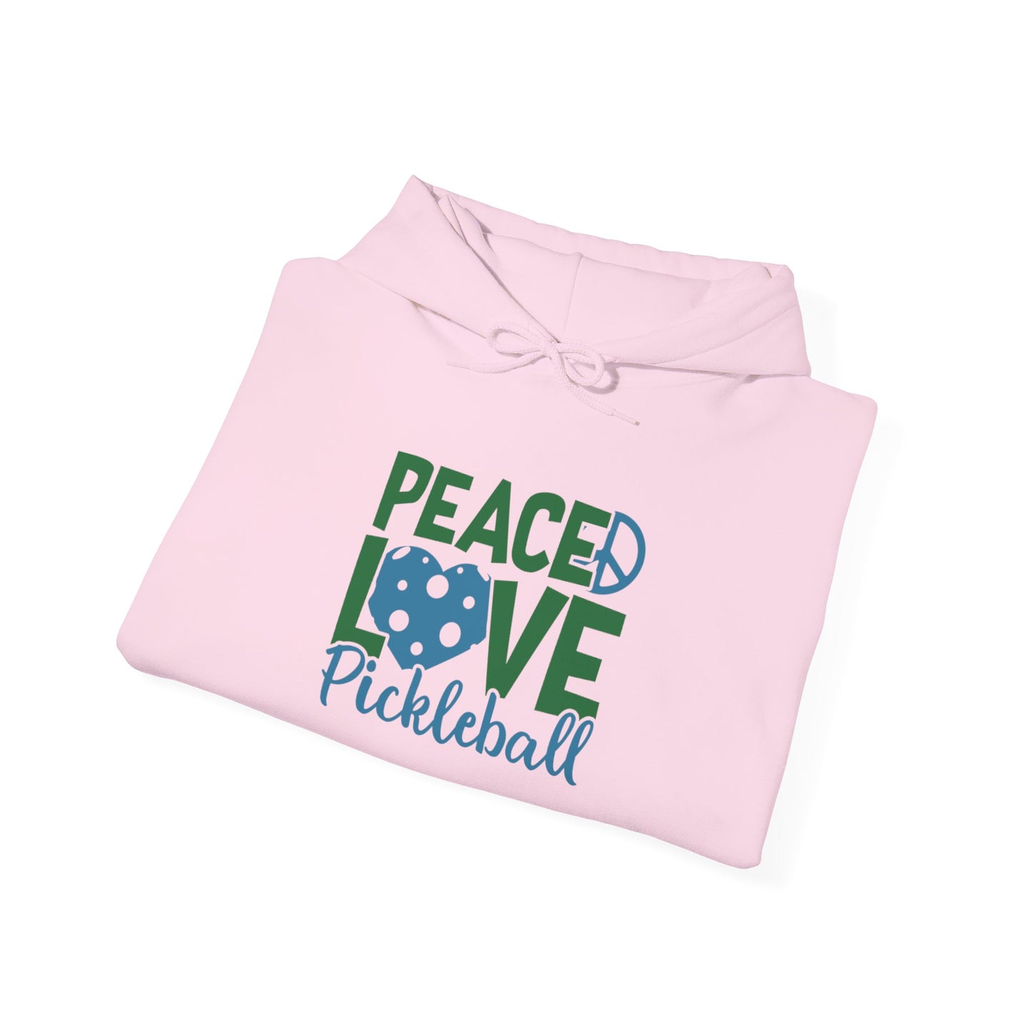 Women's Soft Pickleball Hoodie - Peace, Love, Pickleball