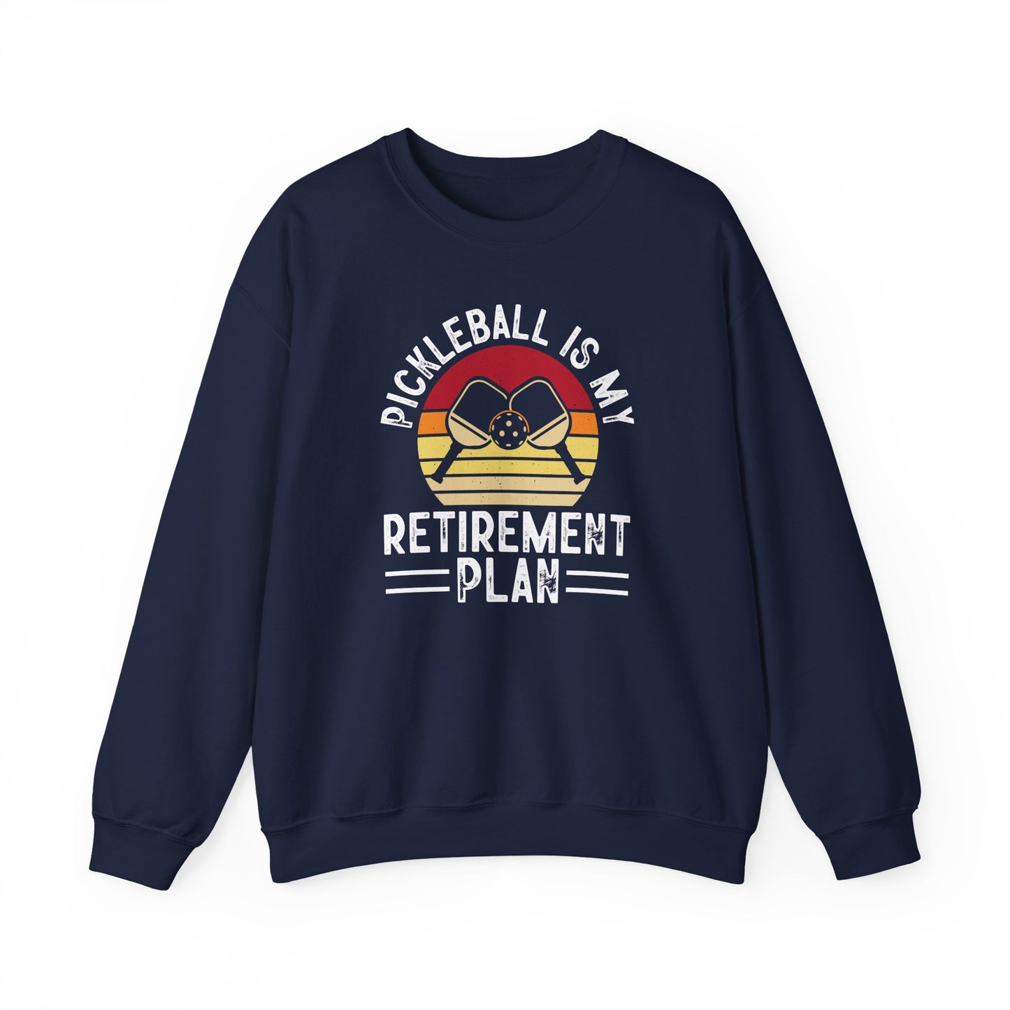 Women's Cool Pickleball Sweatshirt - Pickleball Is My Retirement Plan Navy