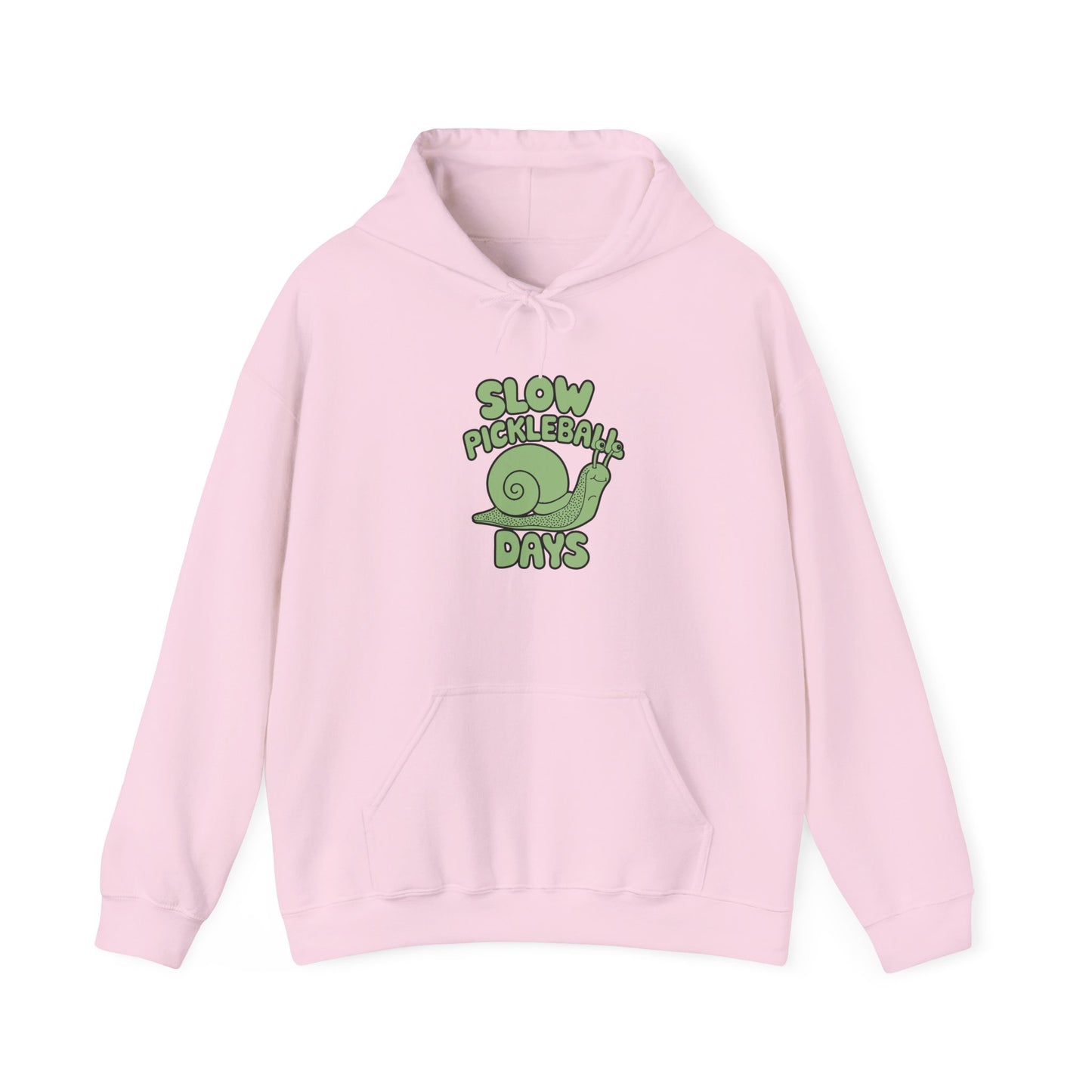 Women's Soft Pickleball Hoodie - Slow Pickleball Days Pink