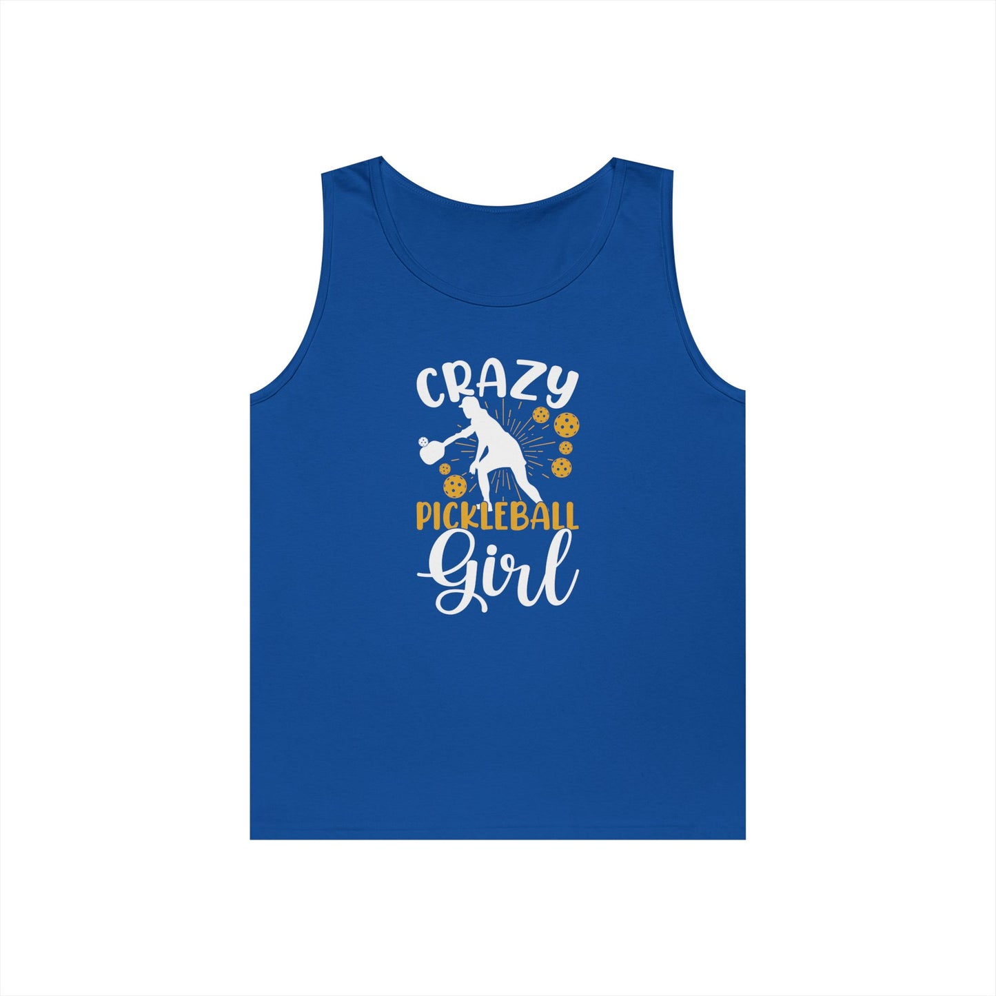 Women's Stylish Pickleball Tank Top - Crazy Pickleball Girl Royal