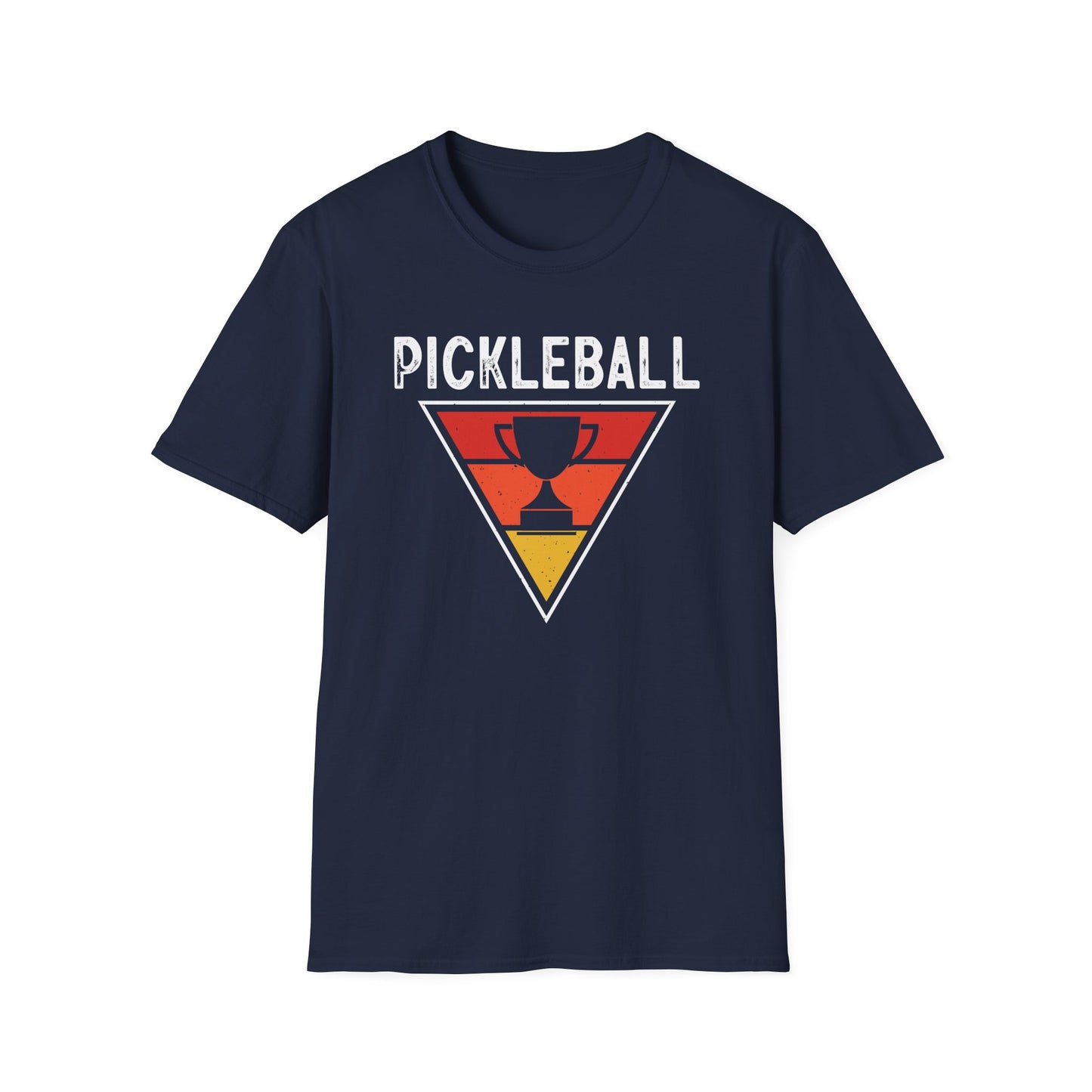 Men's Bold Pickleball T-shirt - Pickleball Trophy Navy