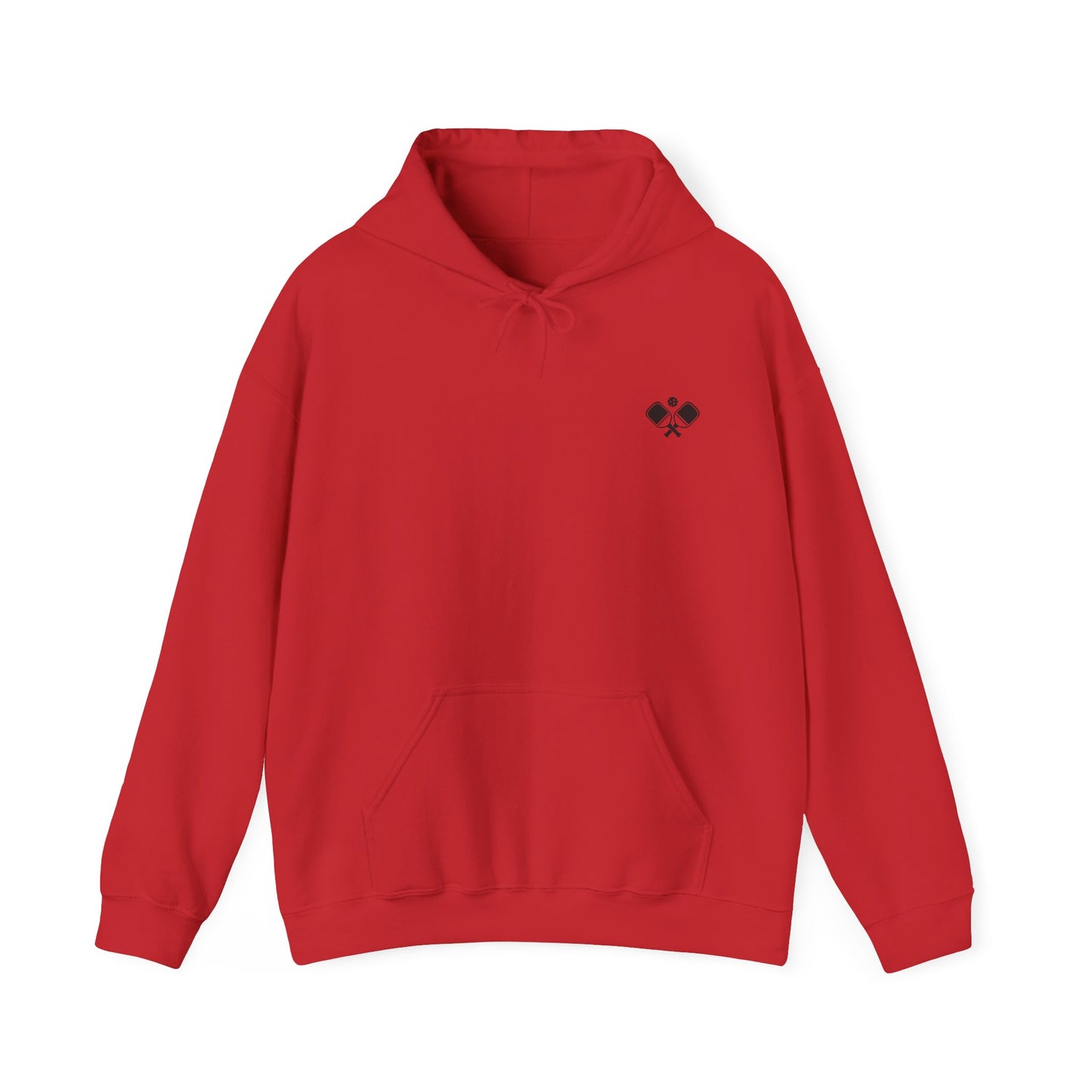 Men's Soft Pickleball Hoodie - Life is Good Pickleball Make It Better Red