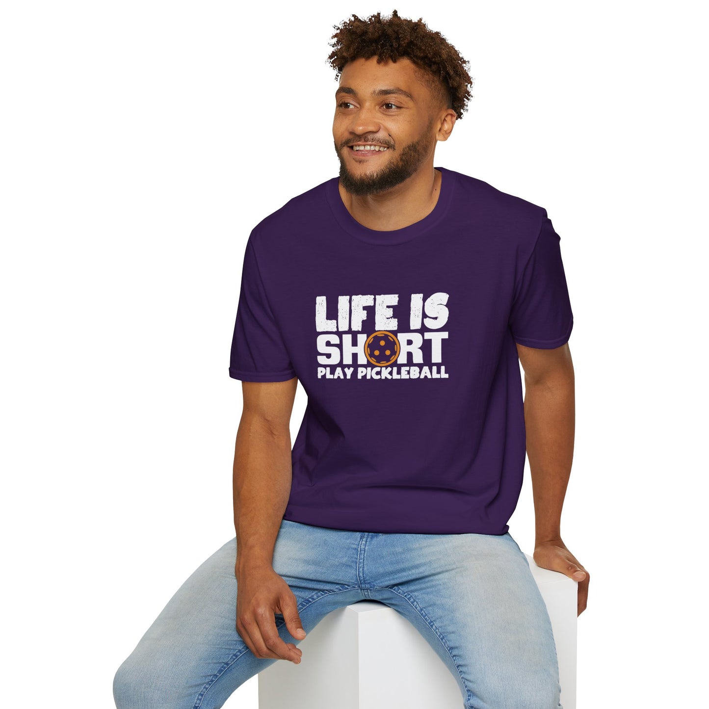 Men's Hilarious Pickleball T-shirt - Life Is Short Play Pickleball