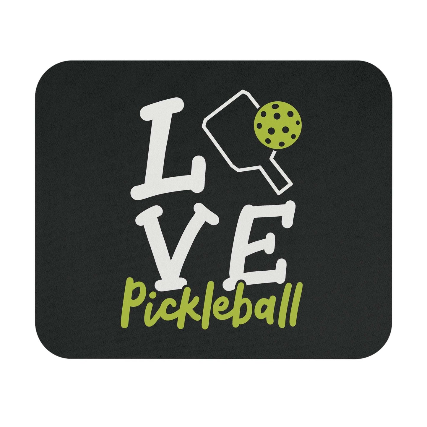 Pickleball Cute Mouse pad - Love Pickleball Black