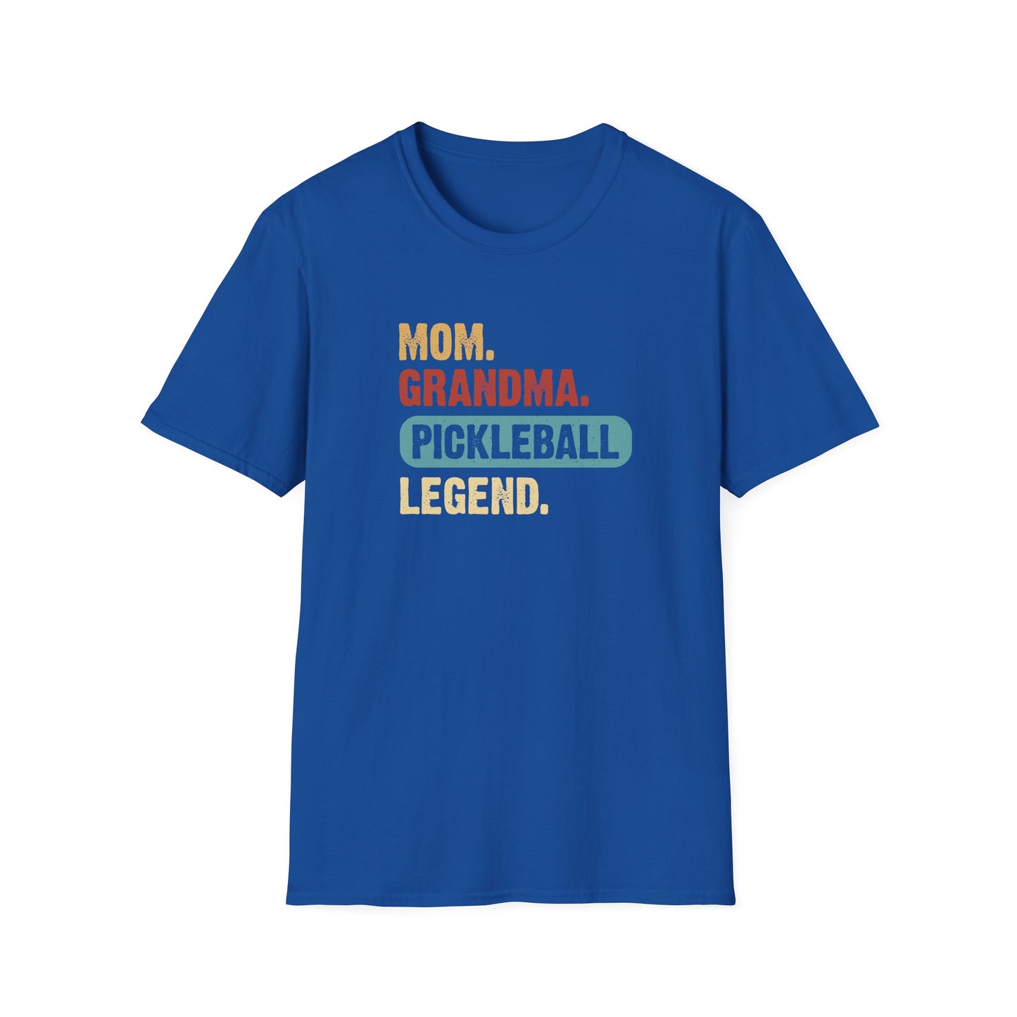 Women's Stylish Pickleball T-shirt - Mom Grandma Pickleball Legend Royal