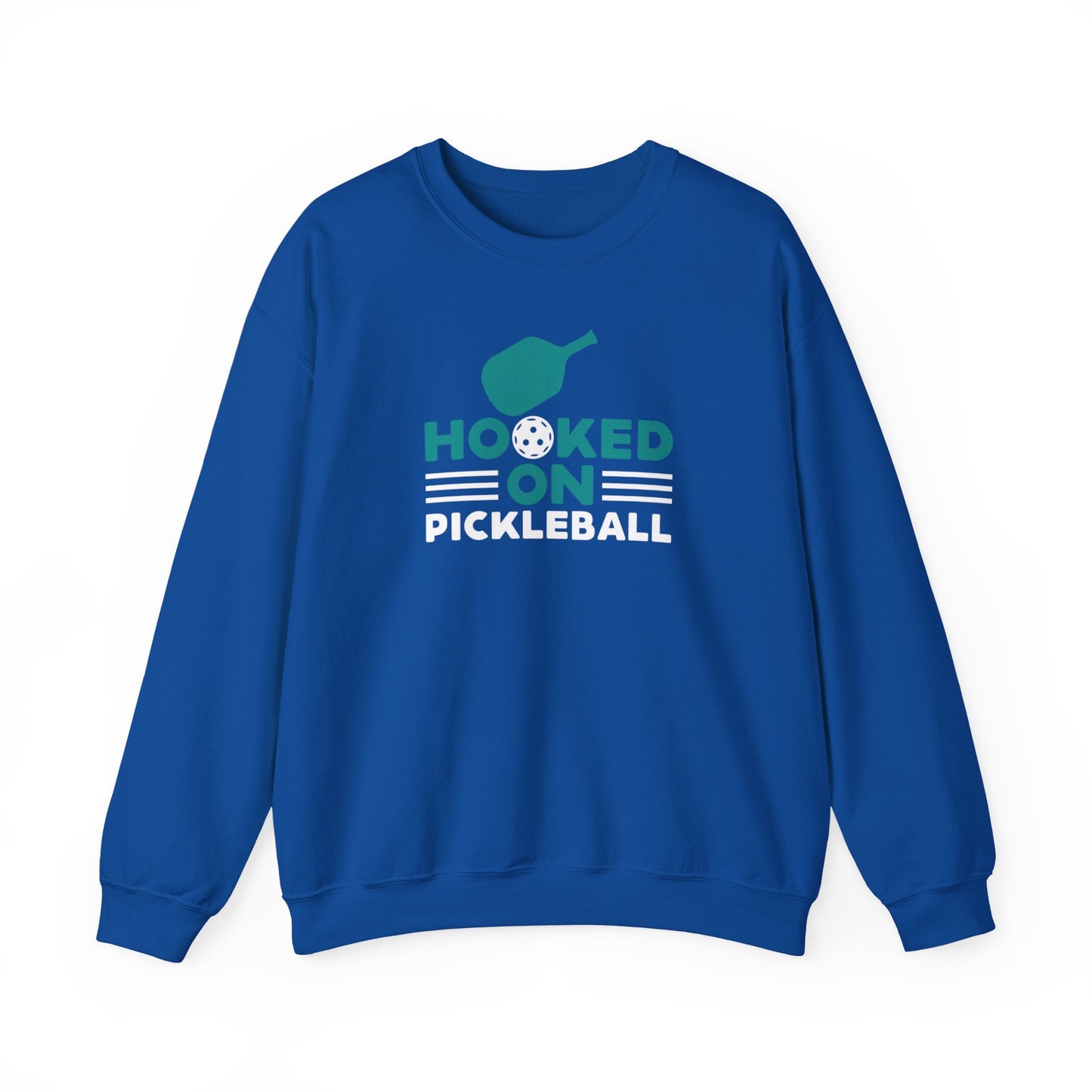Men's Cool Pickleball Sweatshirt - Hooked on Pickleball Royal