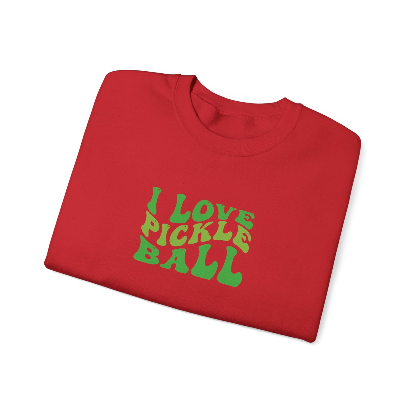 Men's Comfy Pickleball Sweatshirt - I Love Pickleball