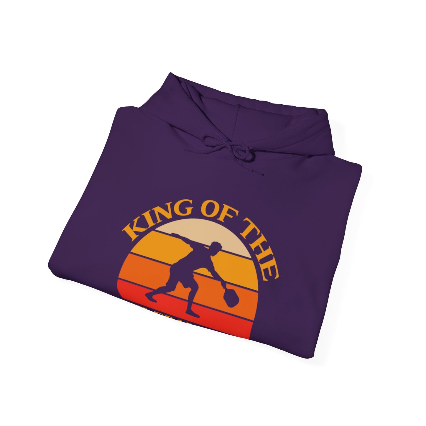 Men's Funny Pickleball Hoodie - King Of The Pickleball Court Retro
