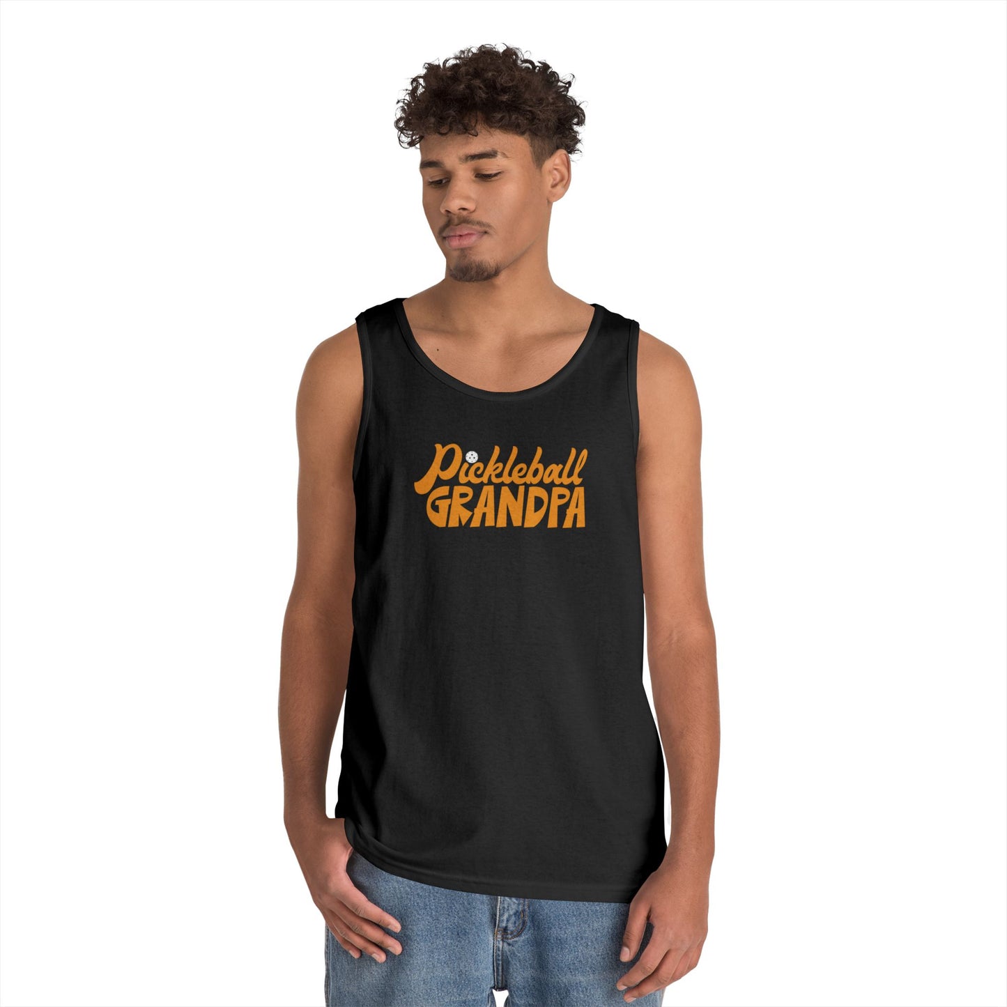 Men's Unique Pickleball Tank Top - Pickleball Grandpa