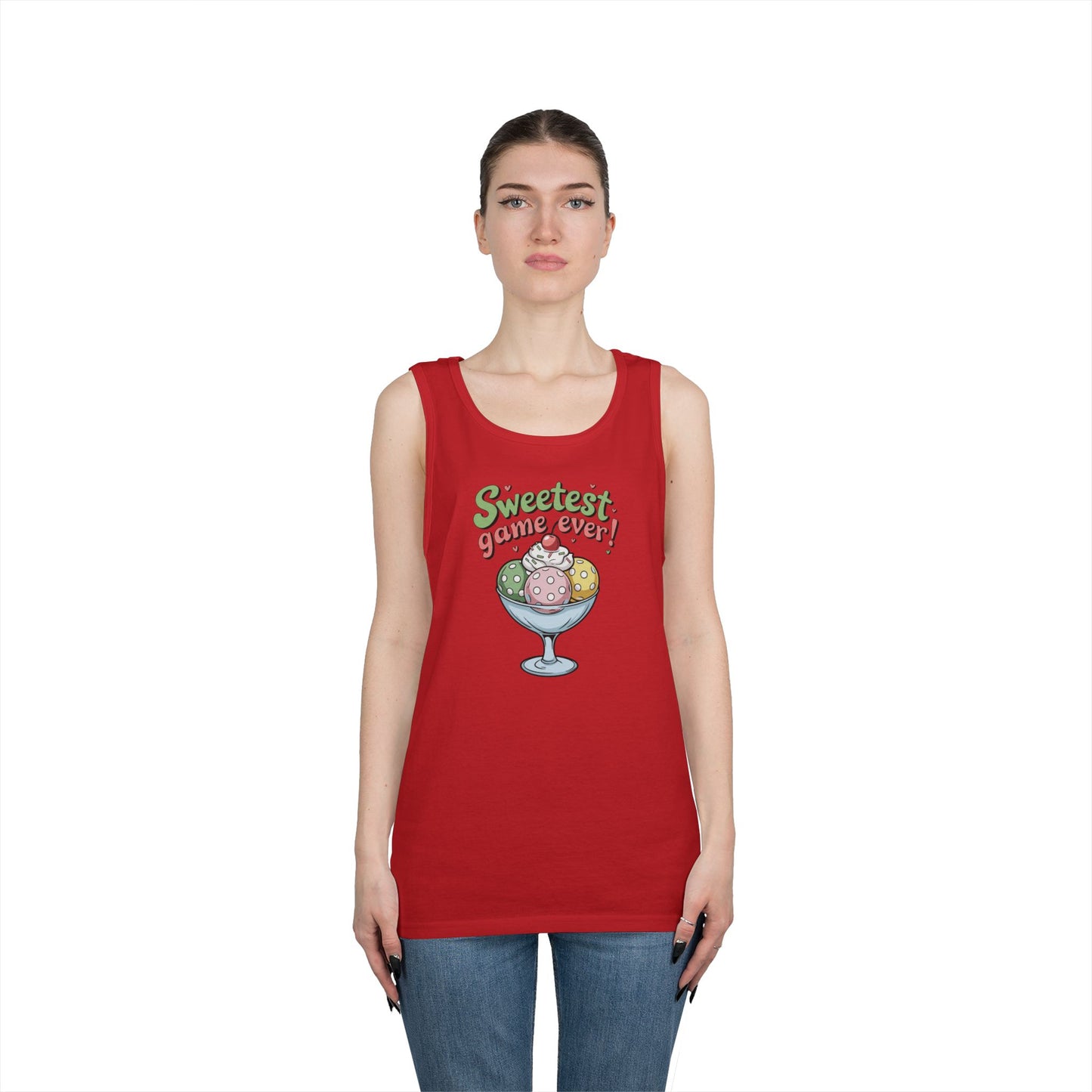 Women's Cute Pickleball Tank Top - Sweetest Game Ever