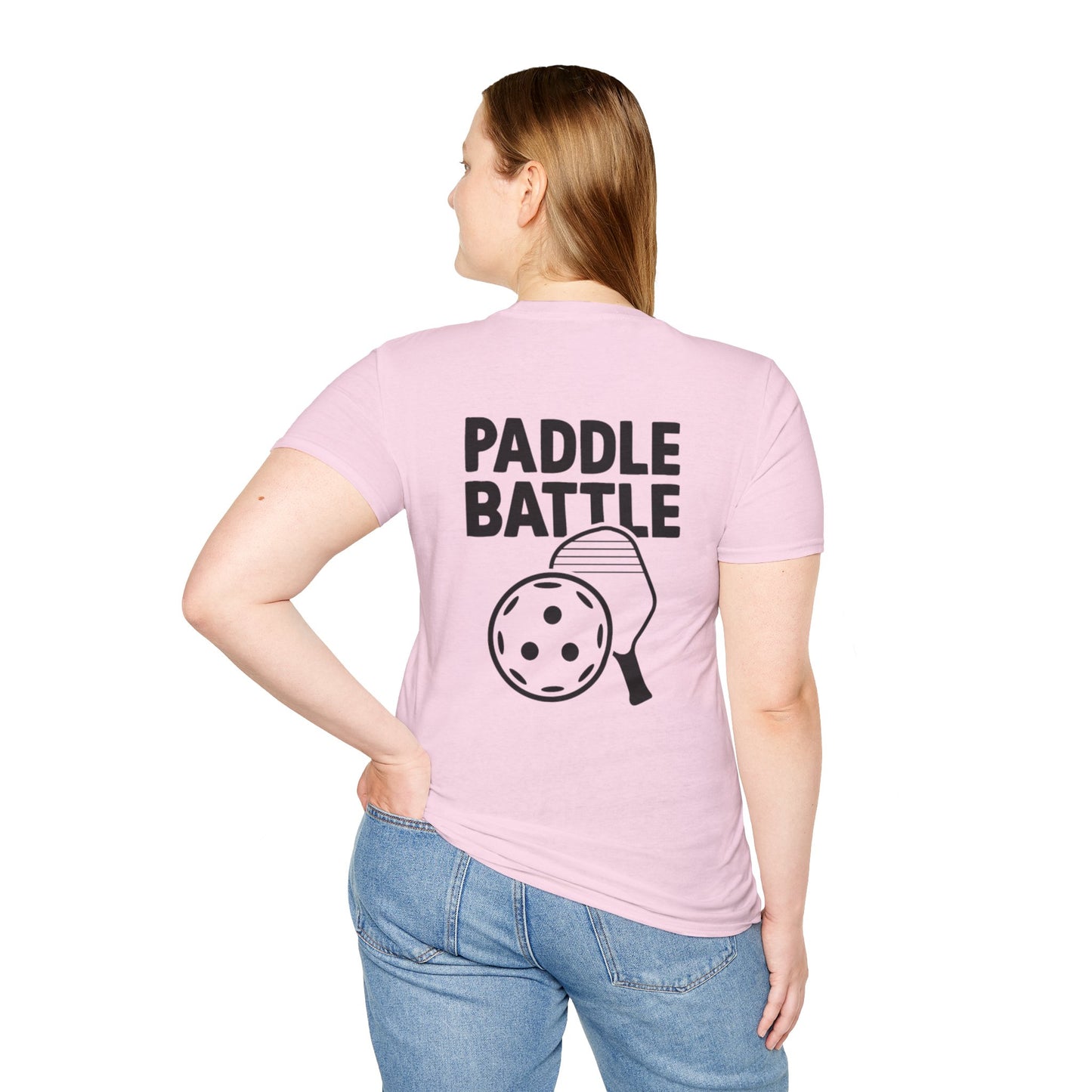 Women's Cute Pickleball T-shirt - Paddle Battle