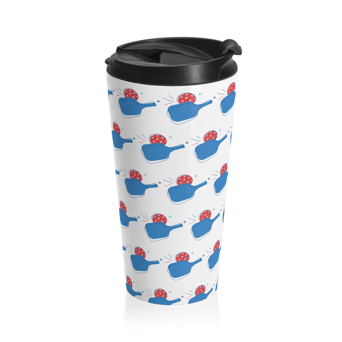 Pickleball Durable Travel Mug - Paddle and Ball