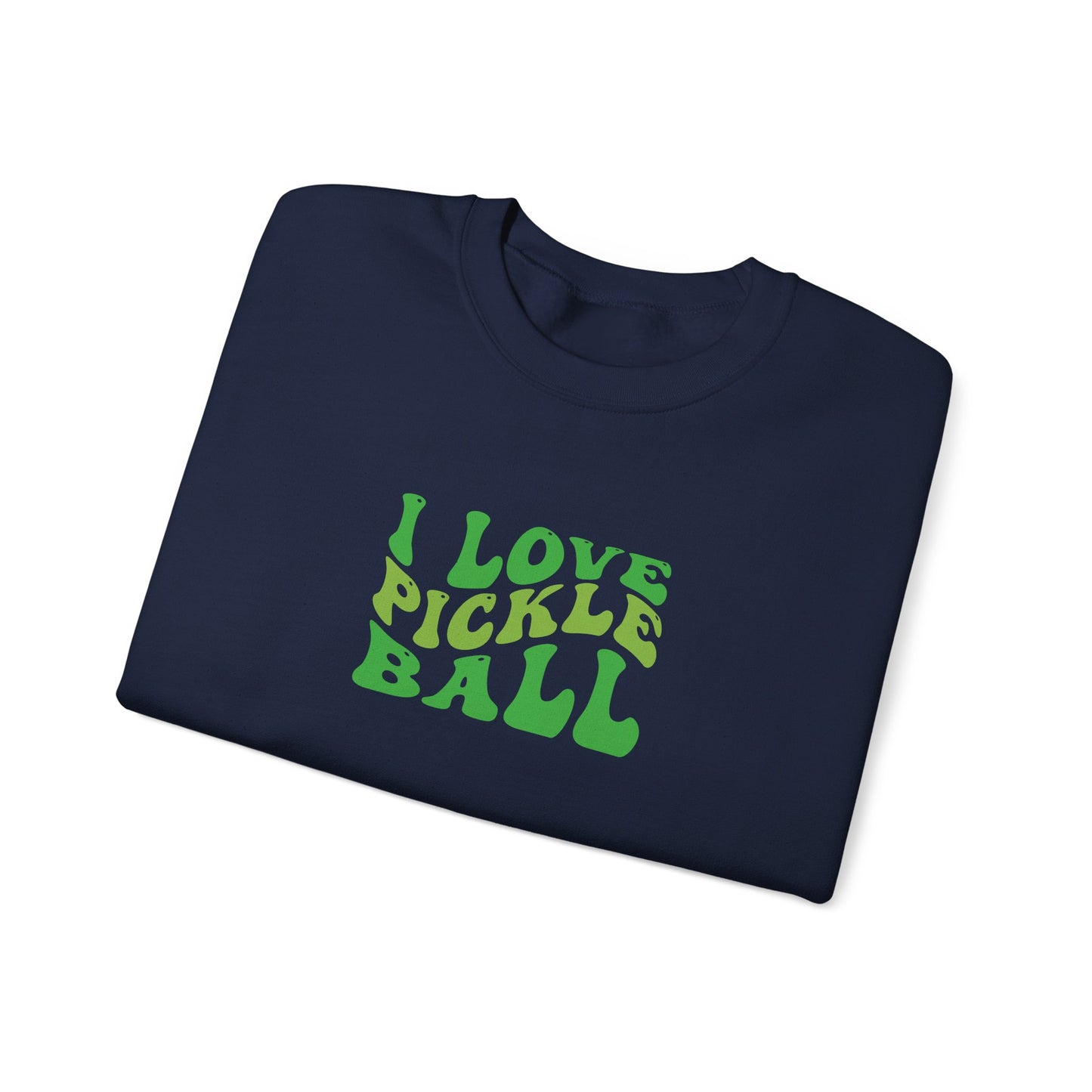 Men's Comfy Pickleball Sweatshirt - I Love Pickleball