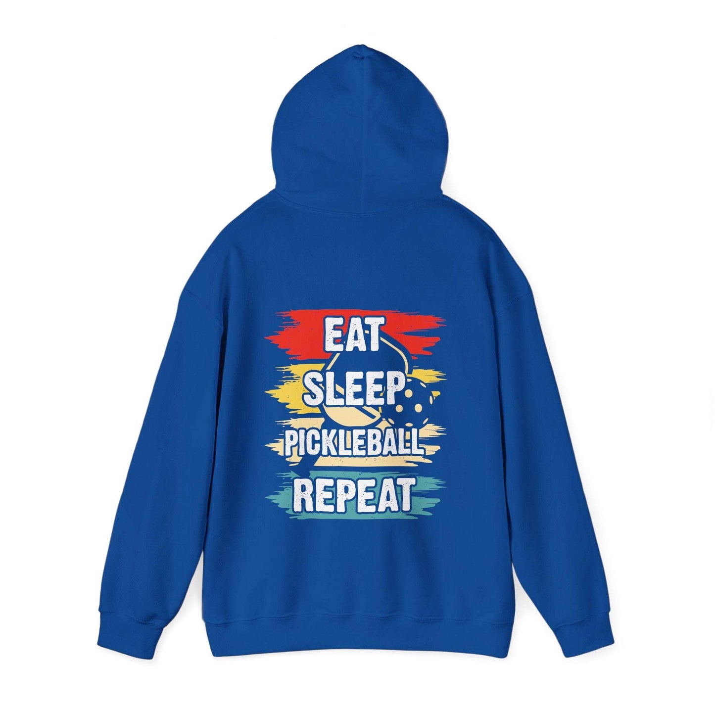 Men's Pickleball Hoodie - Eat Sleep Pickleball Repeat Retro