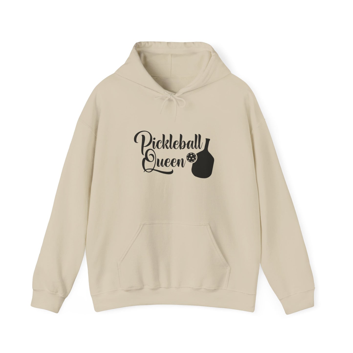 Women's Comfy Pickleball Hoodie - Pickleball Queen Beige