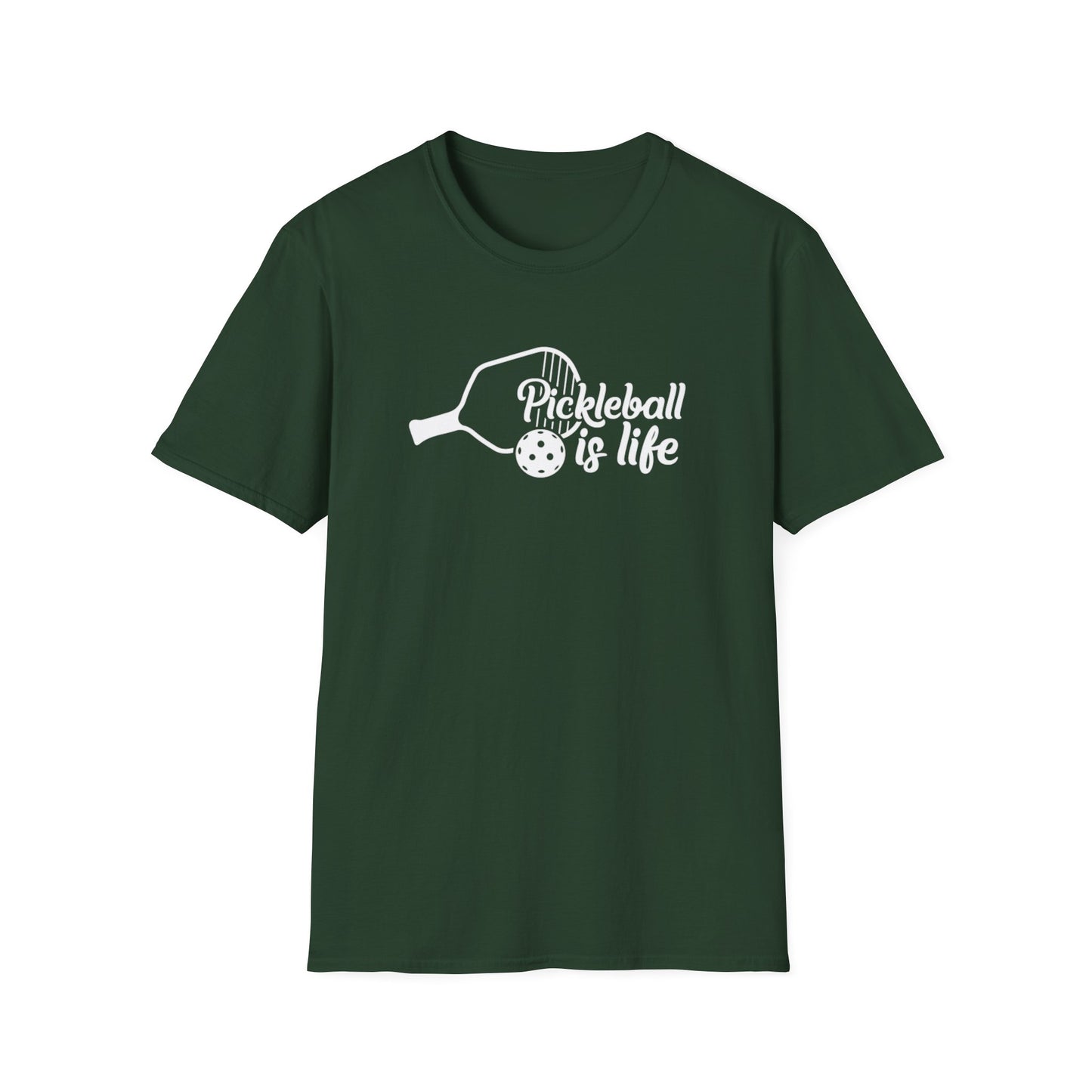 Women's Lightweight Pickleball T-shirt - Pickleball Is Life Green