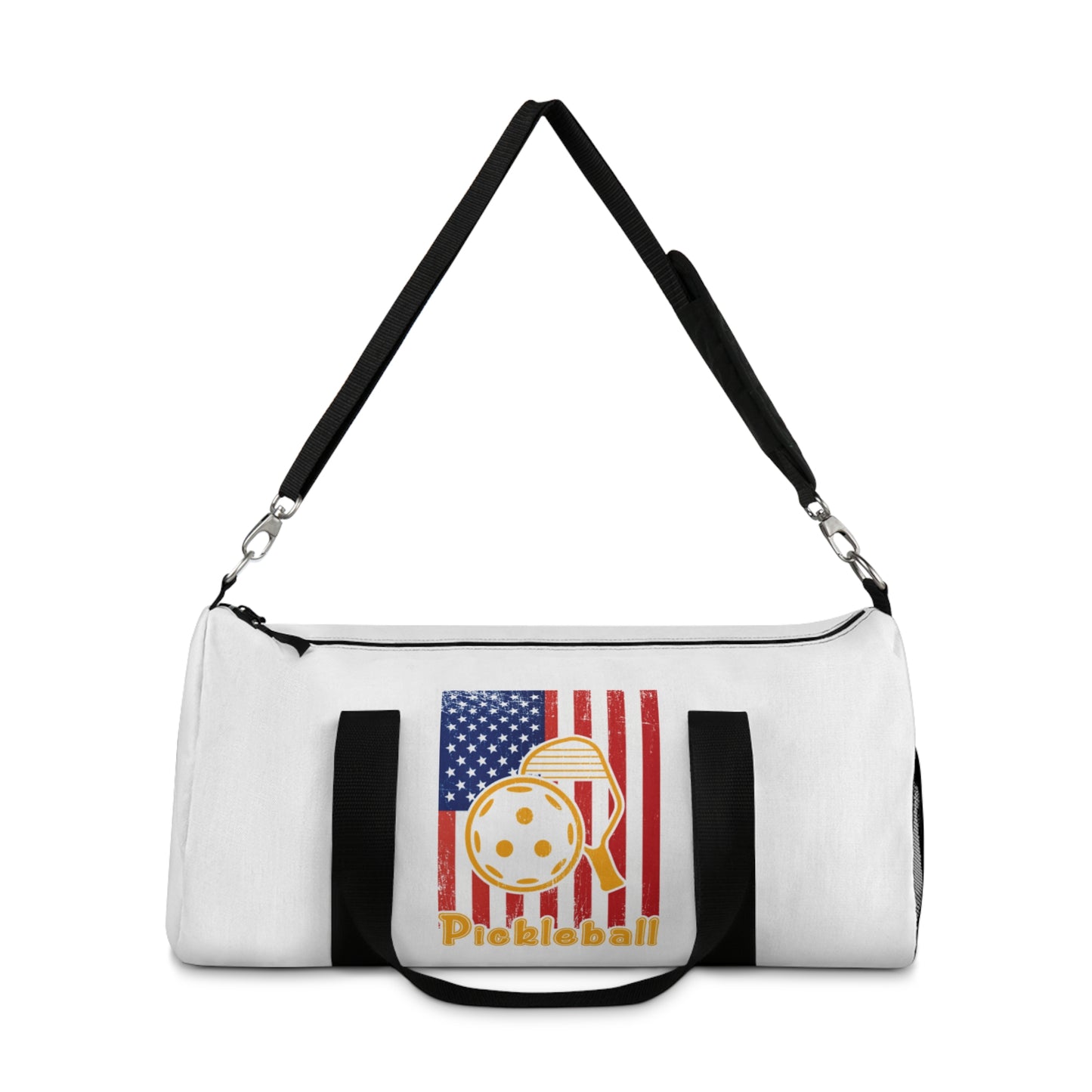Pickleball Durable Duffel Bag - American Flag with Pickleball