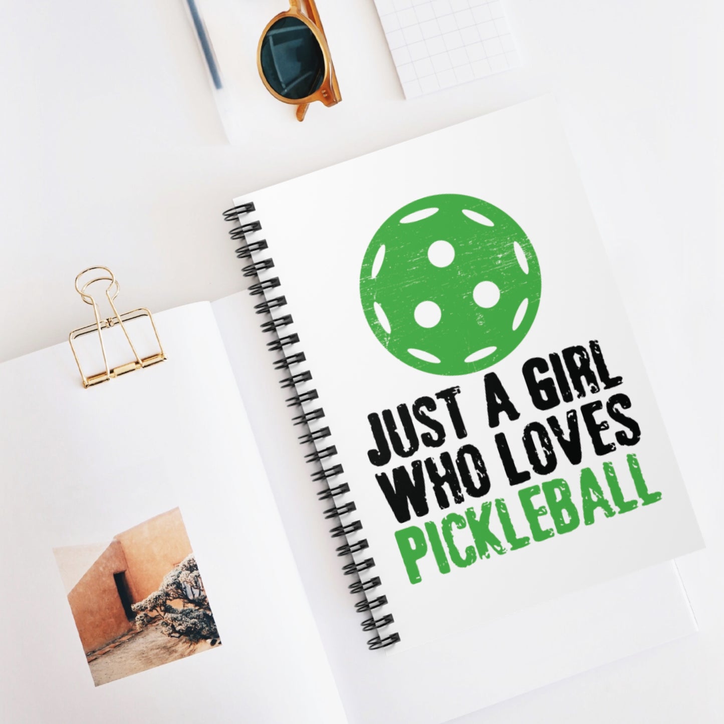 Pickleball Cute Notebook - Just a Girl Who Loves Pickleball