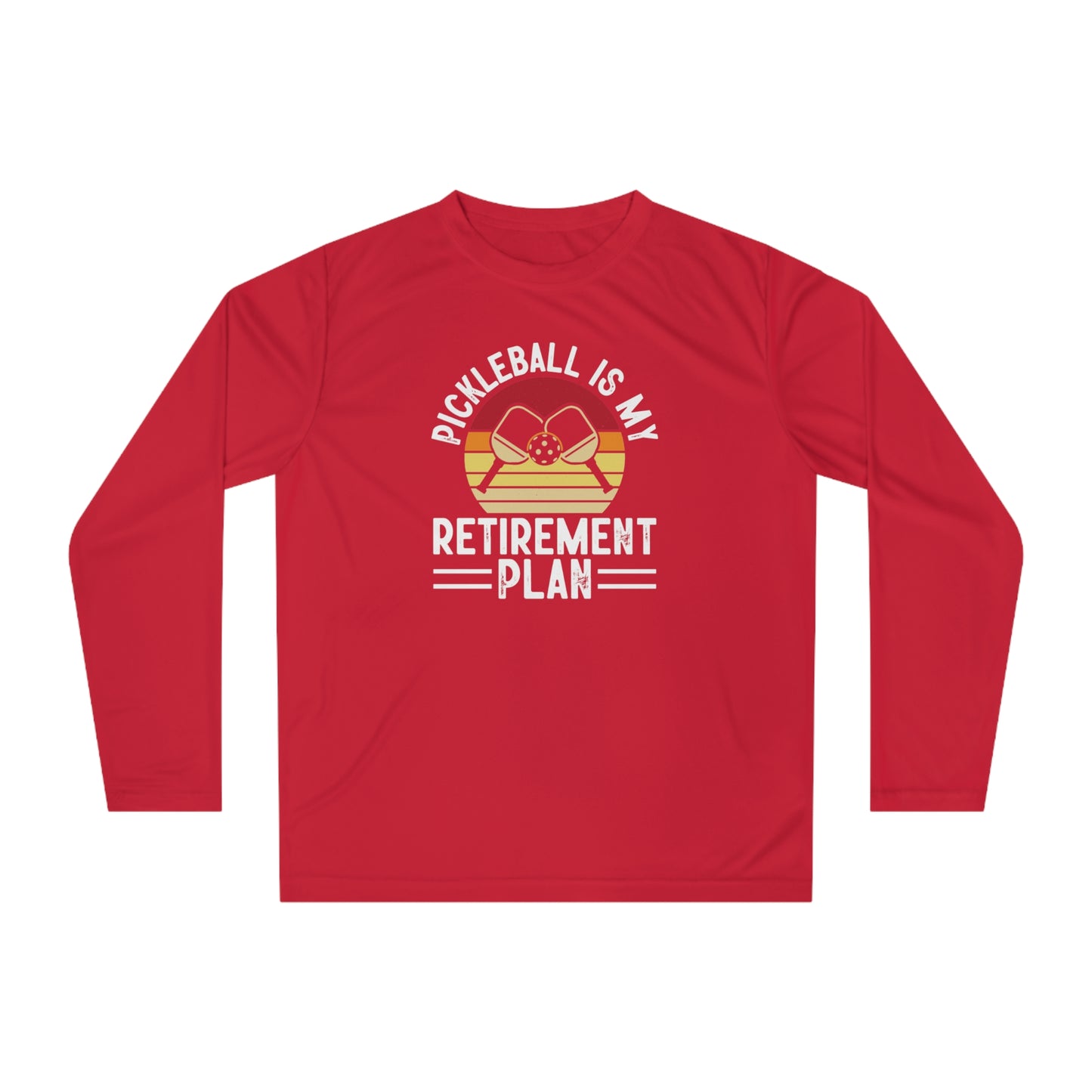 Men's Pickleball Long Sleeves top - Pickleball Is My Retirement Plan Red