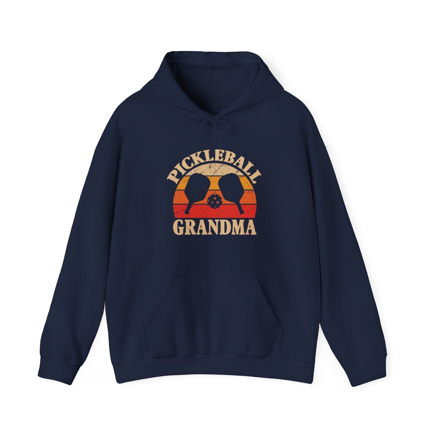 Women's Durable Pickleball Hoodie - Pickleball Grandma Navy