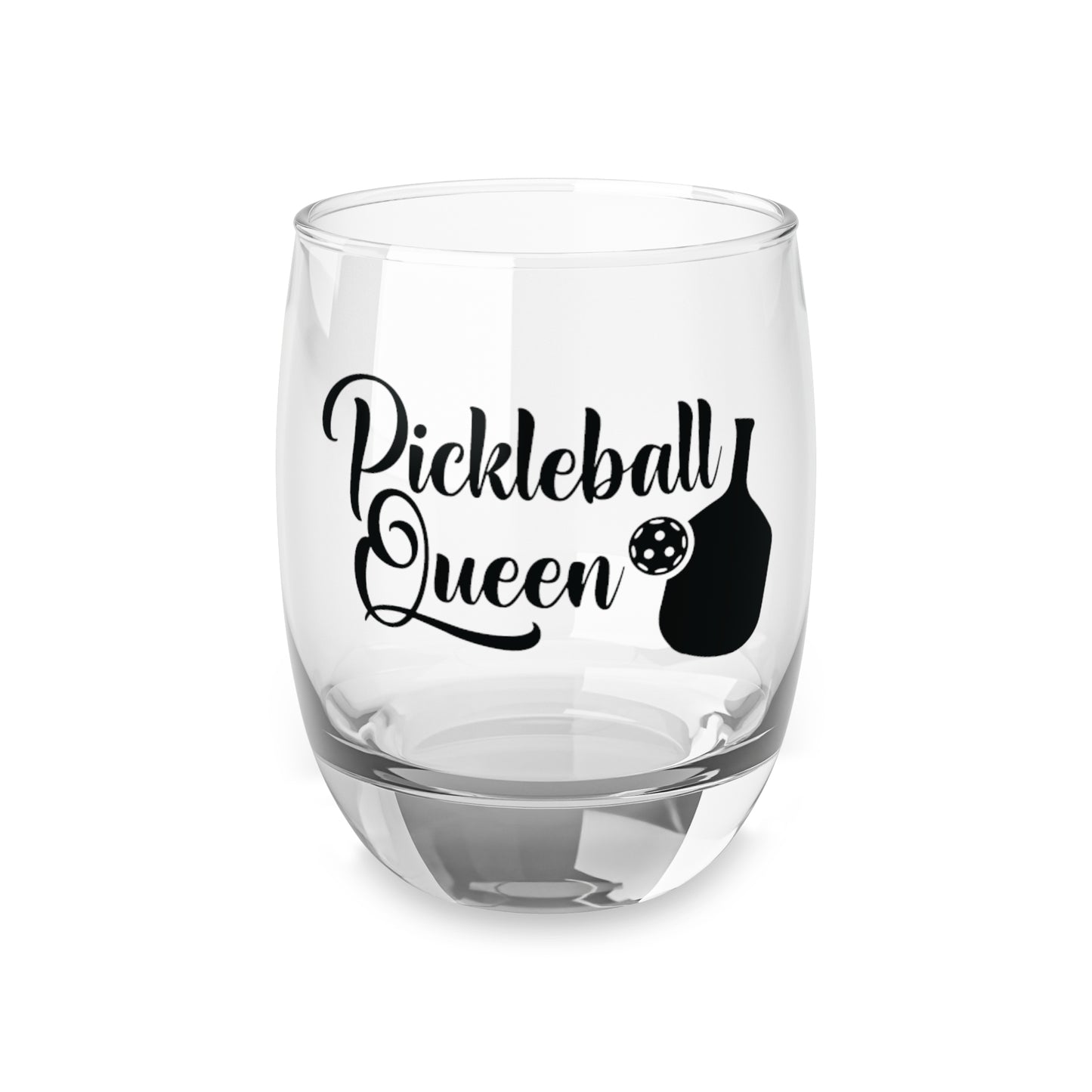 Pickleball Stylish Whiskey Glass - Pickleball Queen Clear