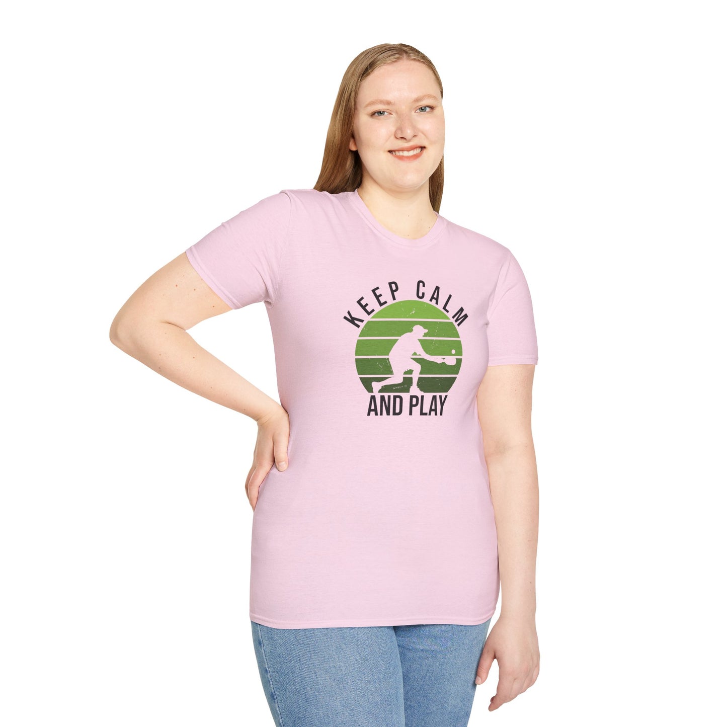 Women's Playful Pickleball T-shirt - Keep Calm and Play