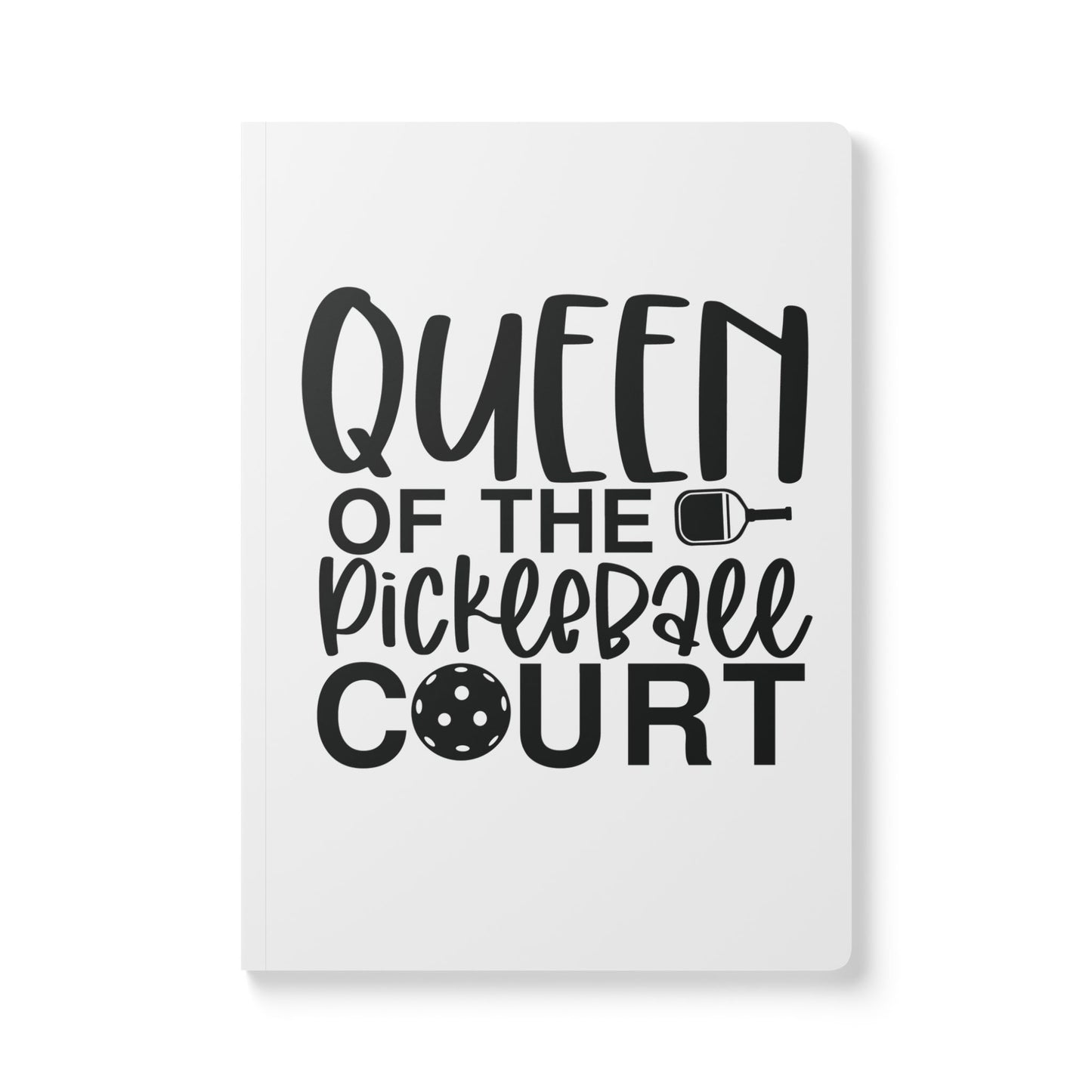 Pickleball Eye-Catching Journal - Queen of the Pickleball Court 100 pages (50 sheets)