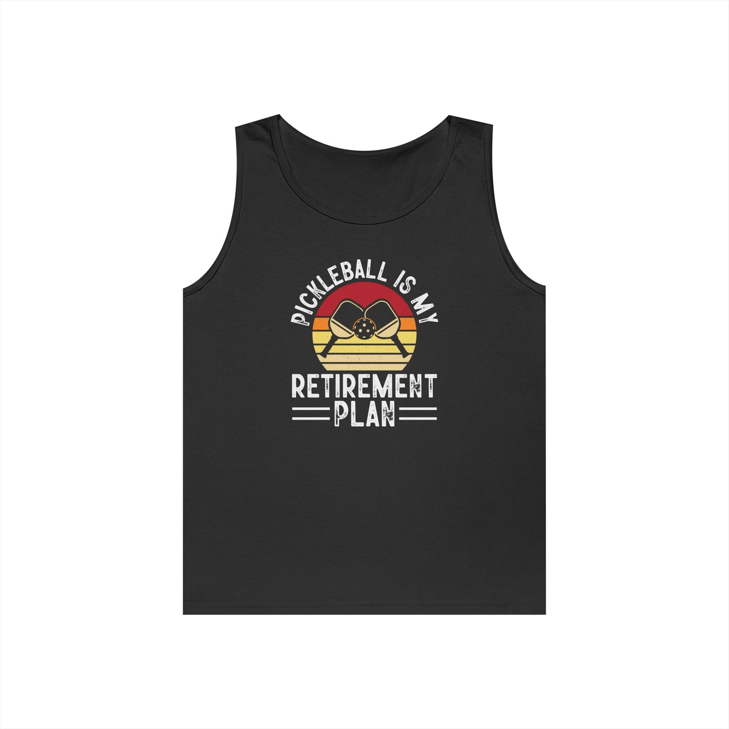 Women's Unique Pickleball Tank Top - Pickleball Is My Retirement Plan Black