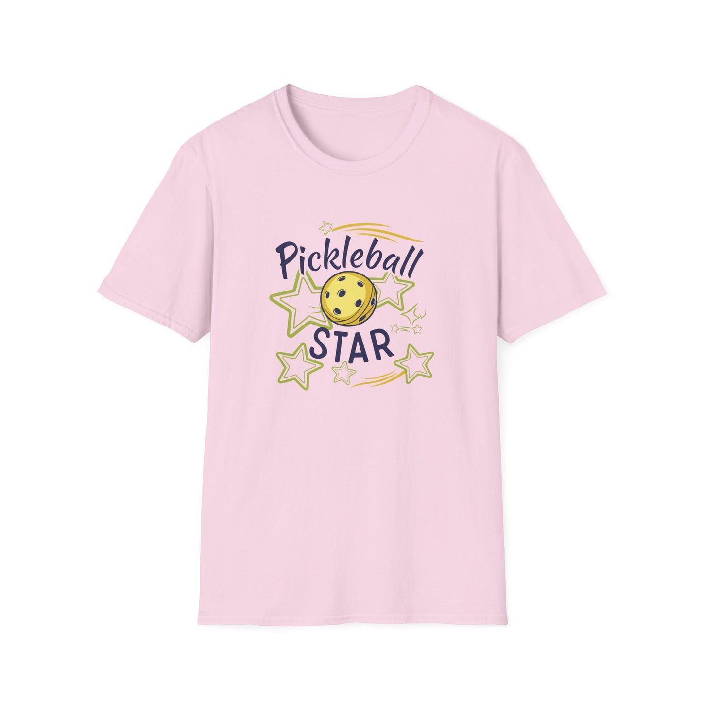 Women's Delightful Pickleball T-shirt - Pickleball Star Pink