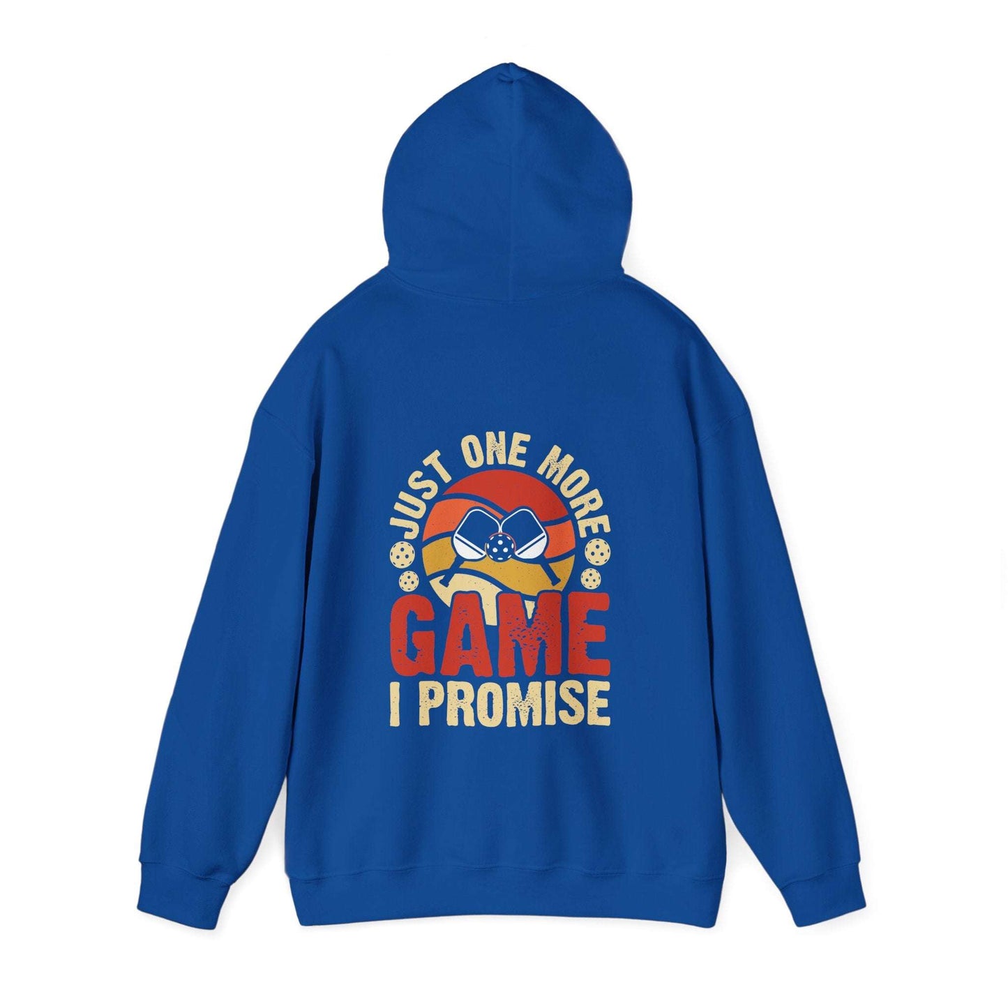 Men's Funny Pickleball Hoodie - Just One More Game I Promise