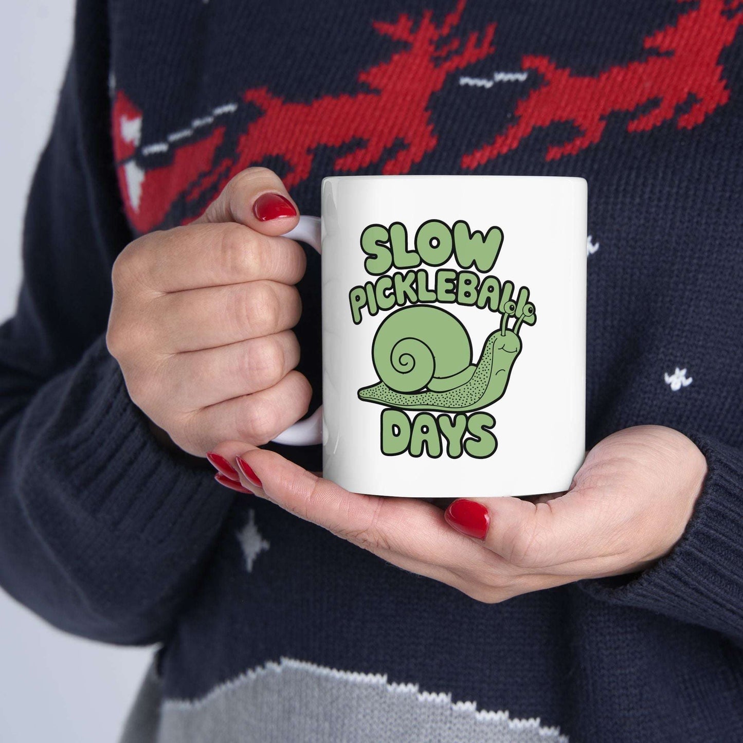 Pickleball Funny Mug - Slow Pickleball Days