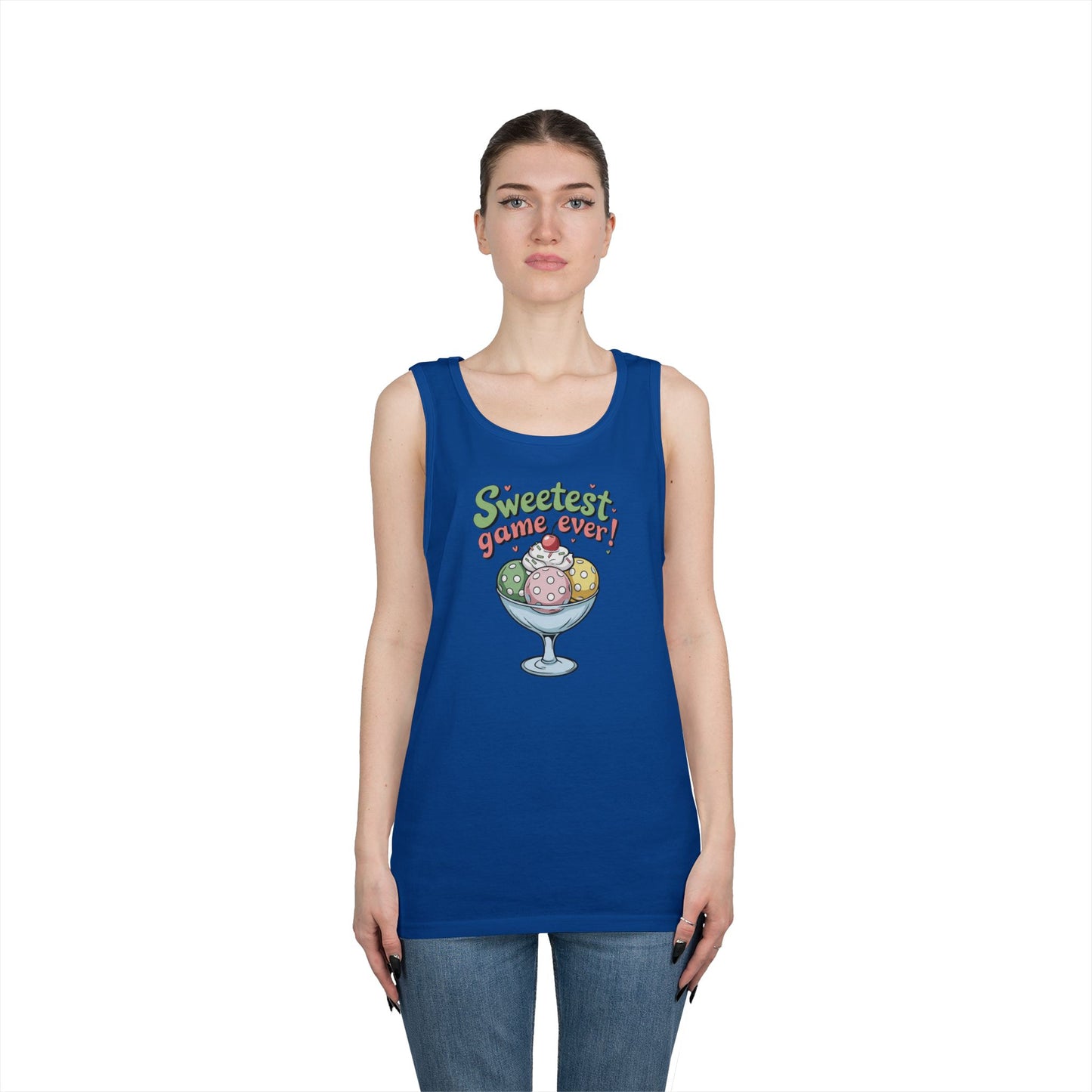 Women's Cute Pickleball Tank Top - Sweetest Game Ever