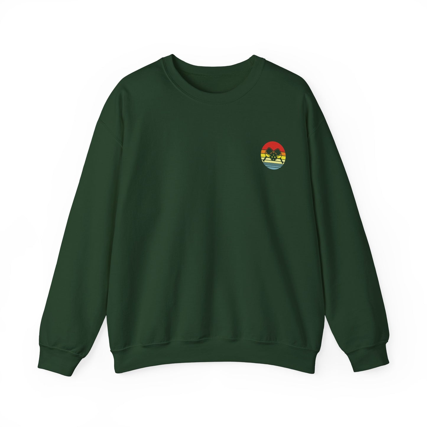 Men's Cool Pickleball Sweatshirt - Just a Guy Who Loves Pickleball Green
