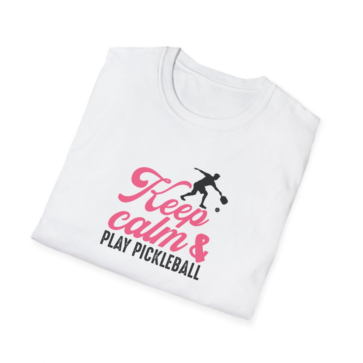 Women's Stylish Pickleball T-shirt - Keep Calm & Play Pickleball