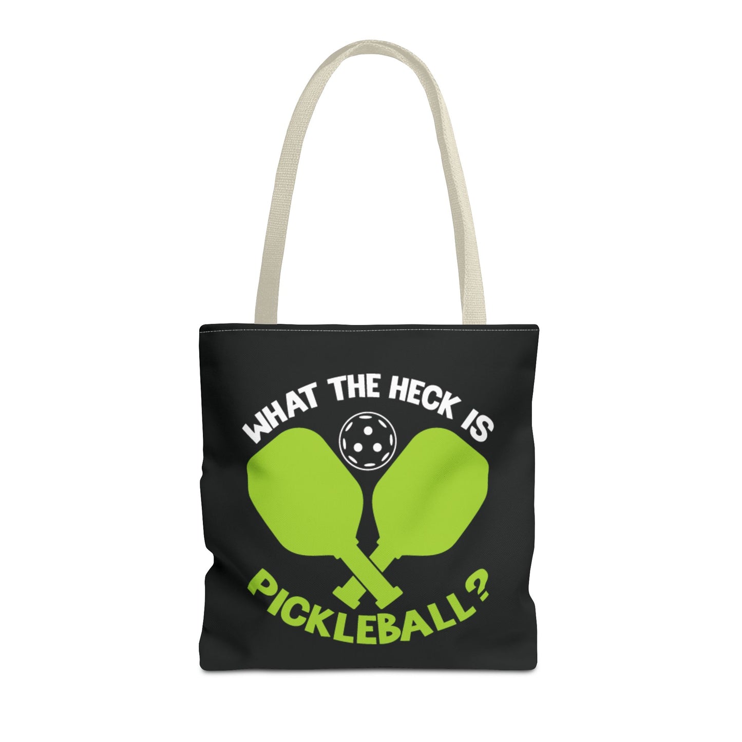 Pickleball Durable Tote Bag - What the Heck Is Pickleball? Beige