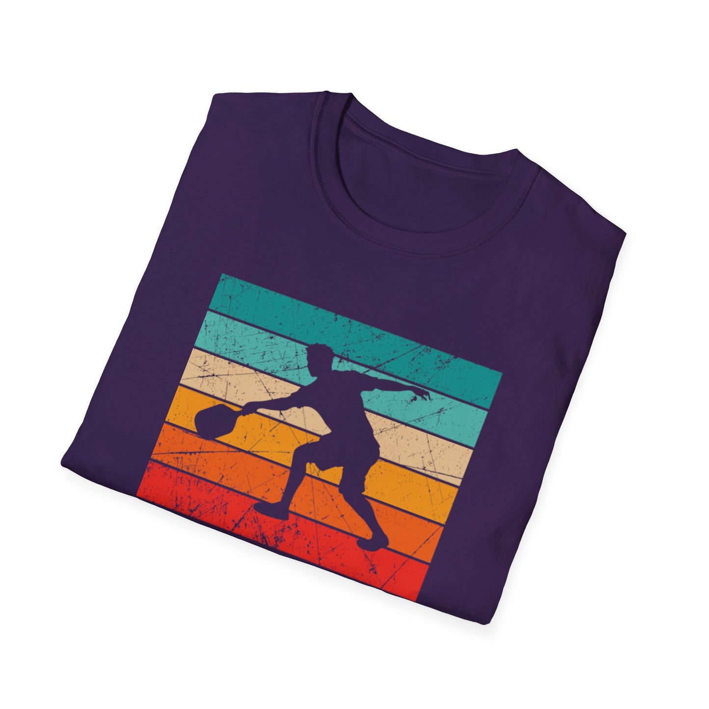 Men's Eye-Catching Pickleball T-shirt - Pickleball Guy Retro