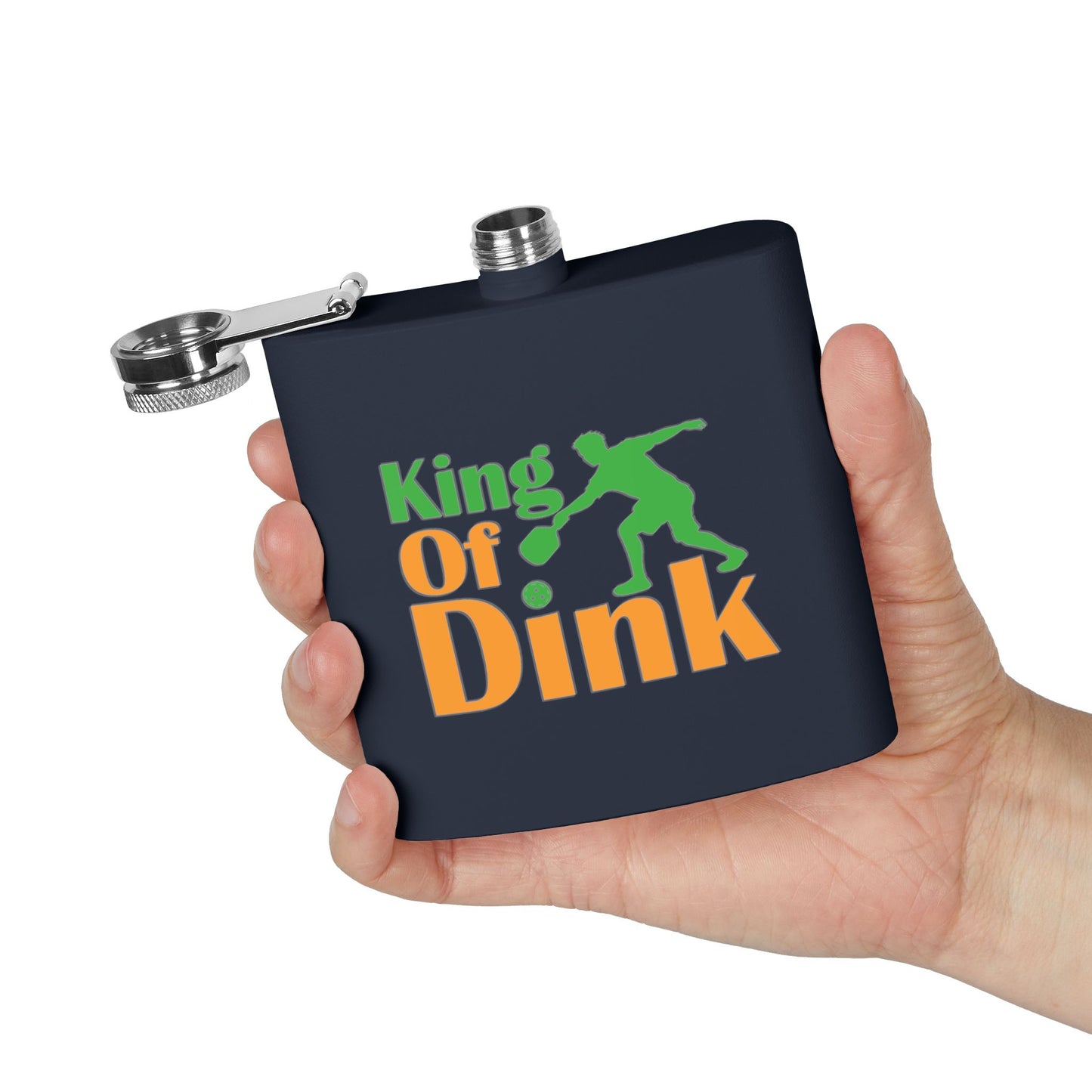 Pickleball Playful Flask - King of Dink