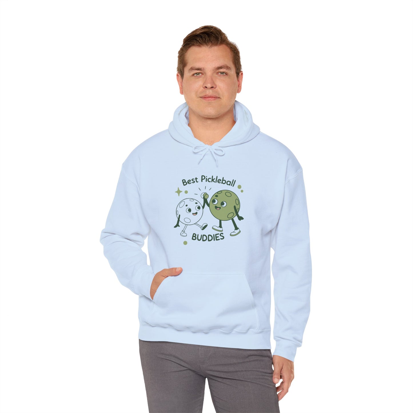 Men's Cute Pickleball Hoodie - Best Pickleball Buddies