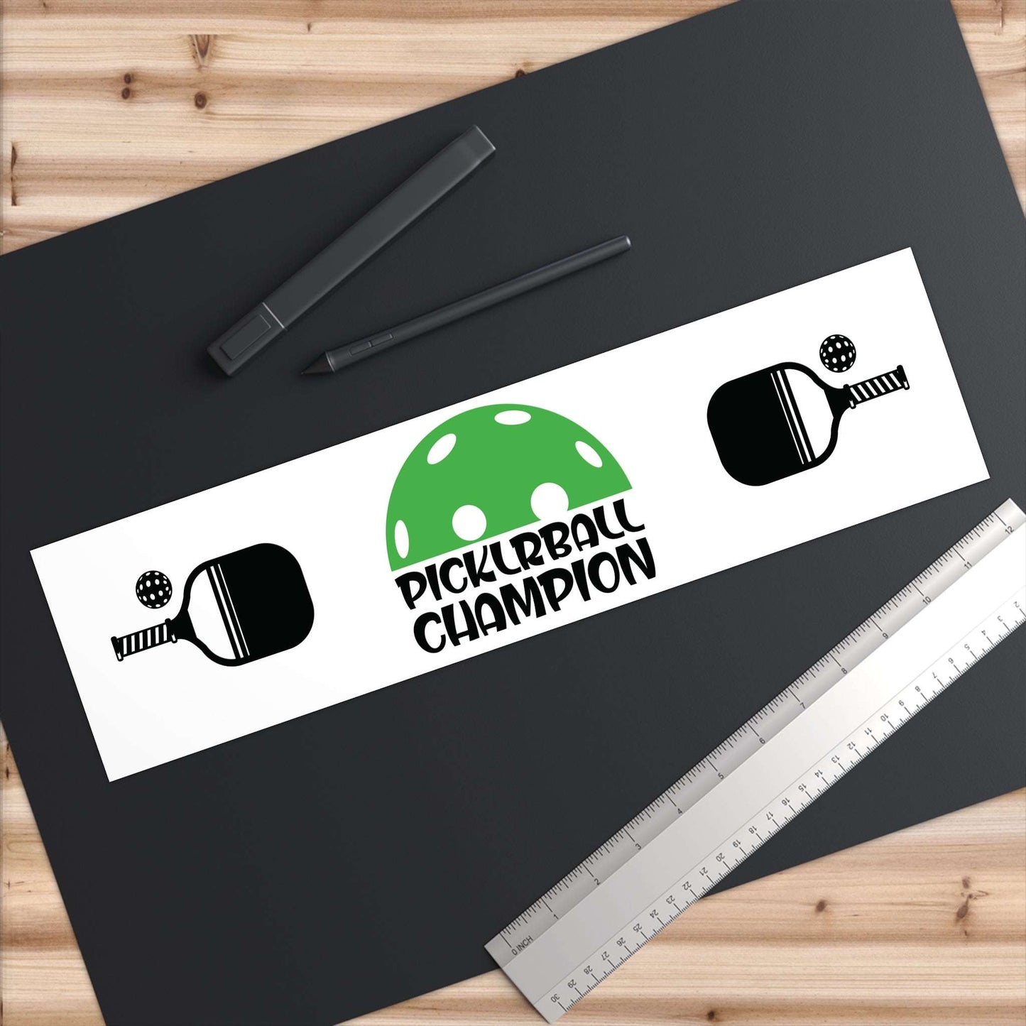 Pickleball Unique Bumper Sticker - Pickleball Champion