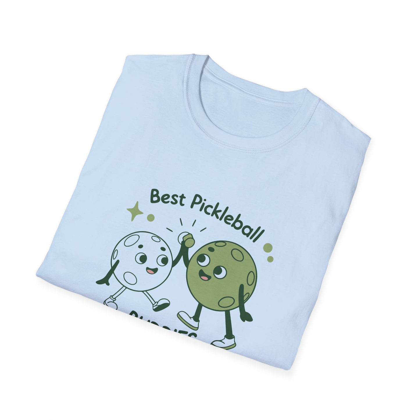 Women's Colorful Pickleball T-shirt - Best Pickleball Buddies