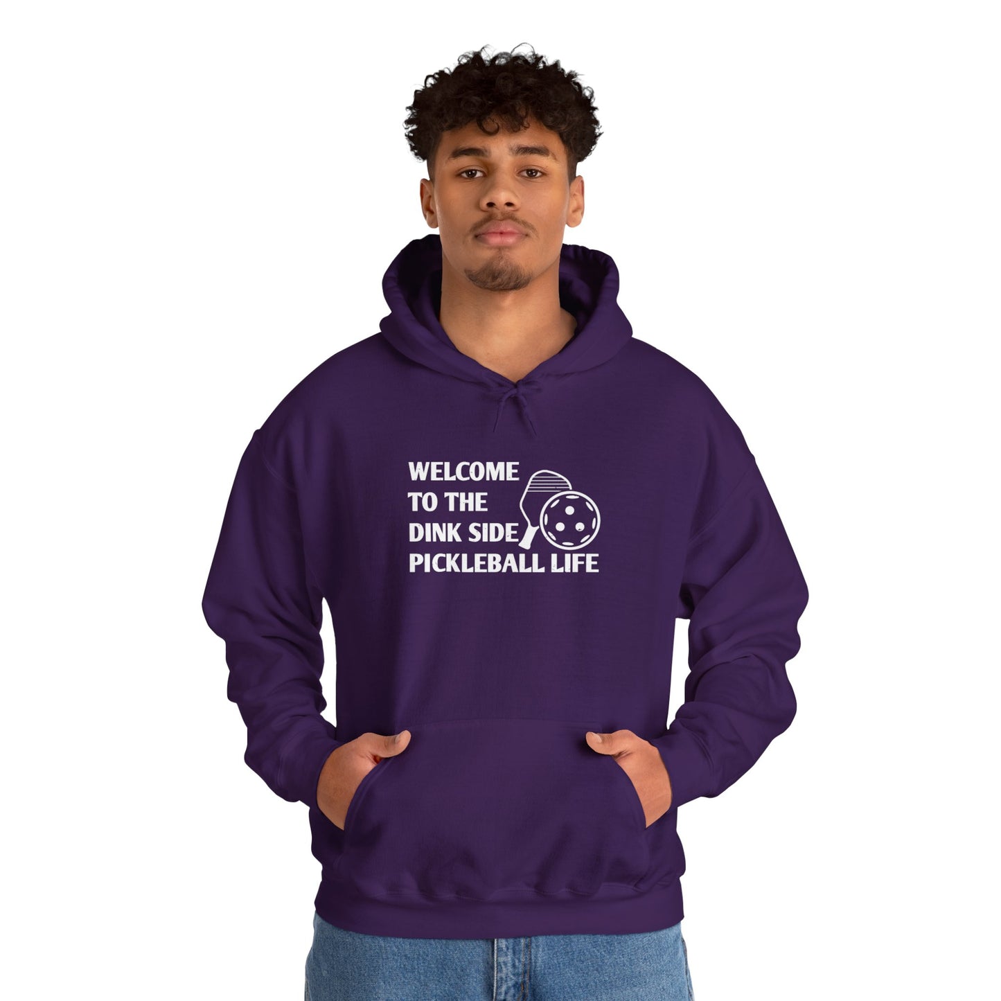 Men's Pickleball Hoodie - Welcome to the Dink Side Pickleball Life