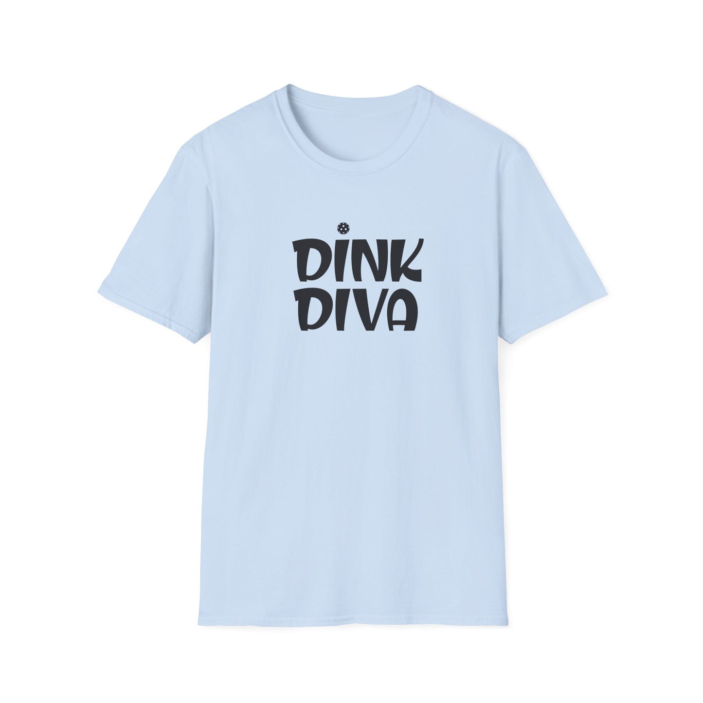 Women's Funny Pickleball T-shirt - Dink Diva Blue