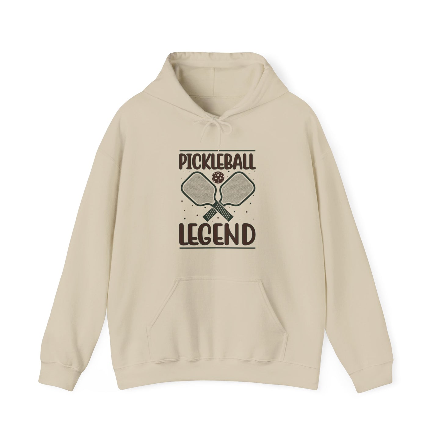 Men's Comfy Pickleball Hoodie - Pickleball Legend Beige