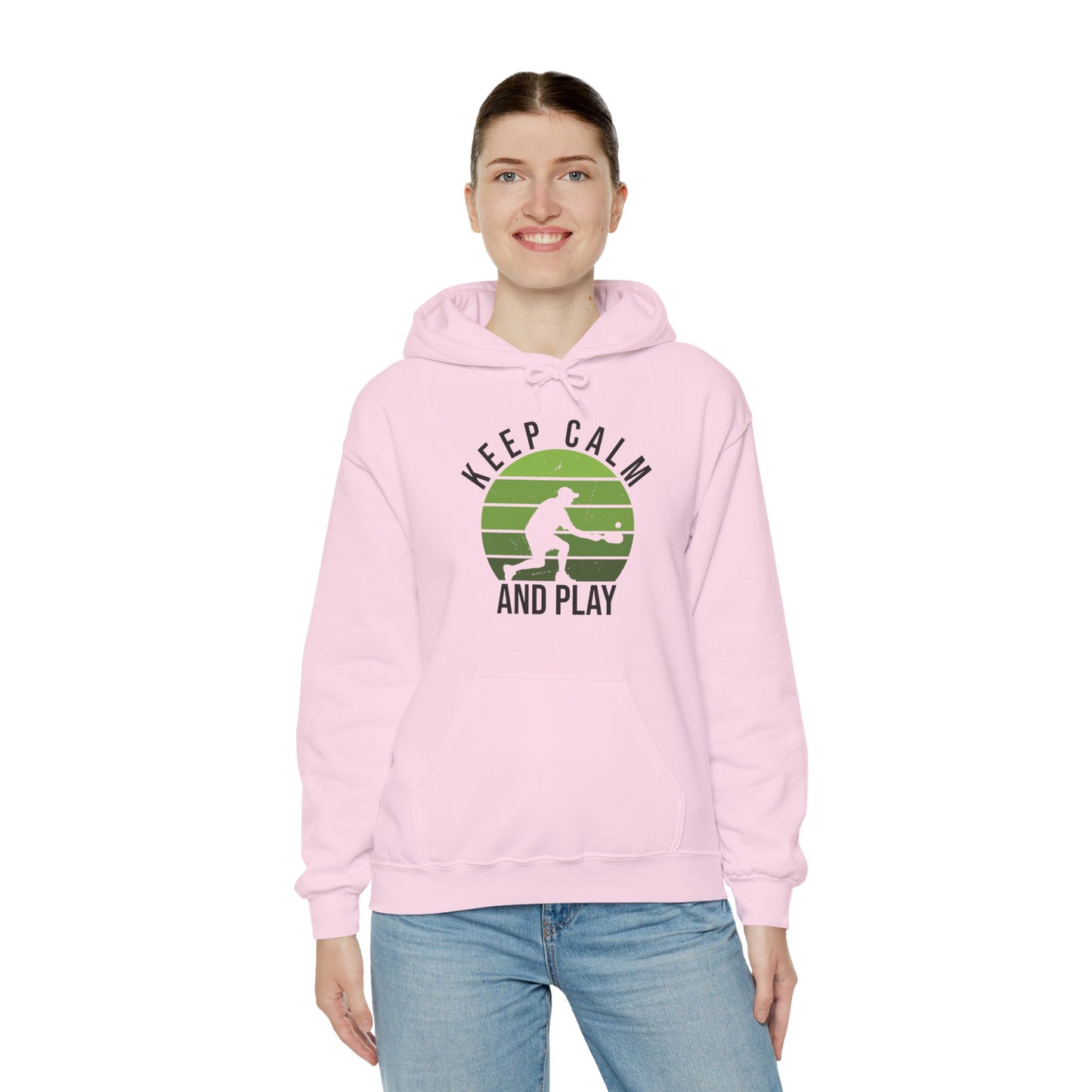 Women's Durable Pickleball Hoodie - Keep Calm and Play